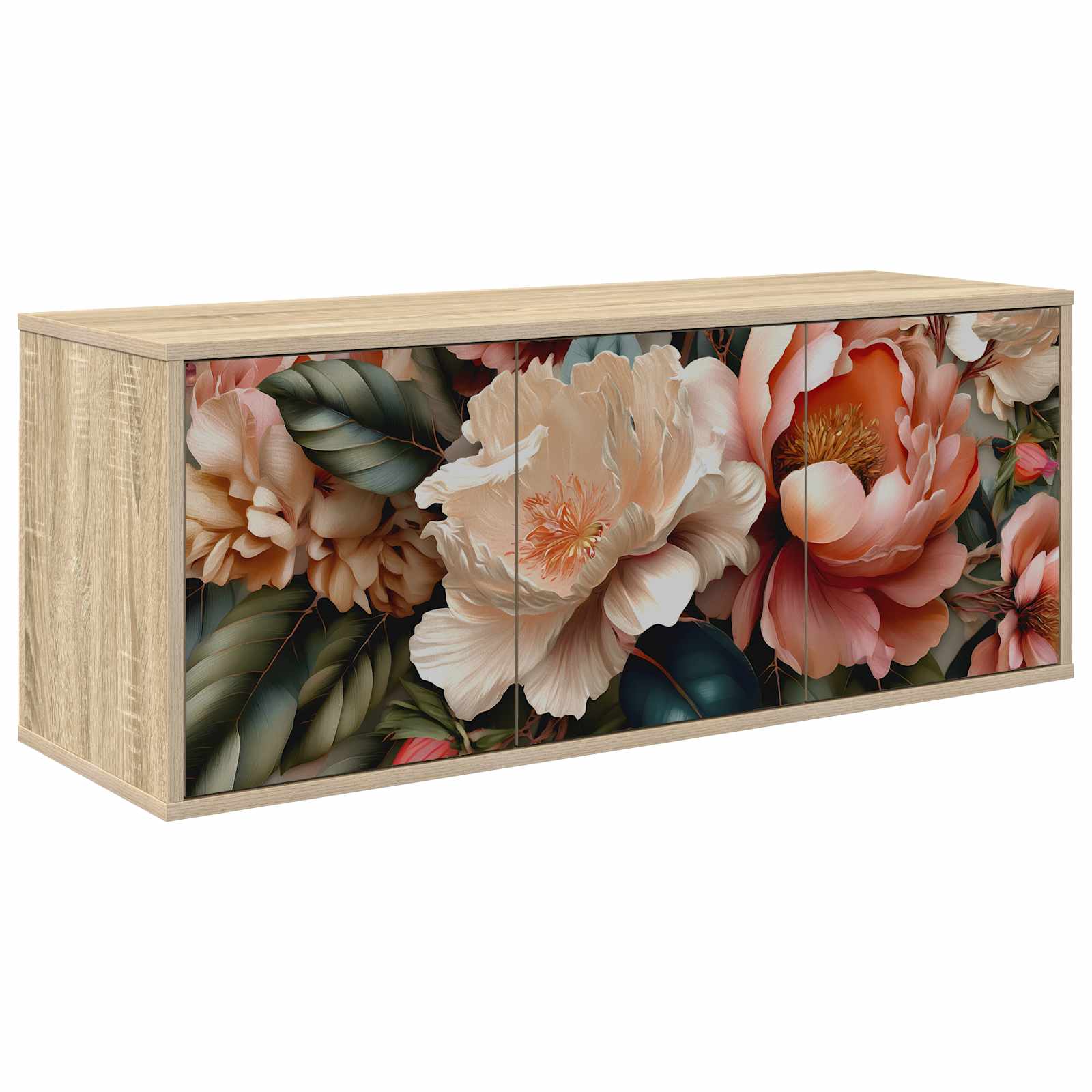 Meuble TV mural BORNE 102 x 33 x 40 cm Chêne Sonoma