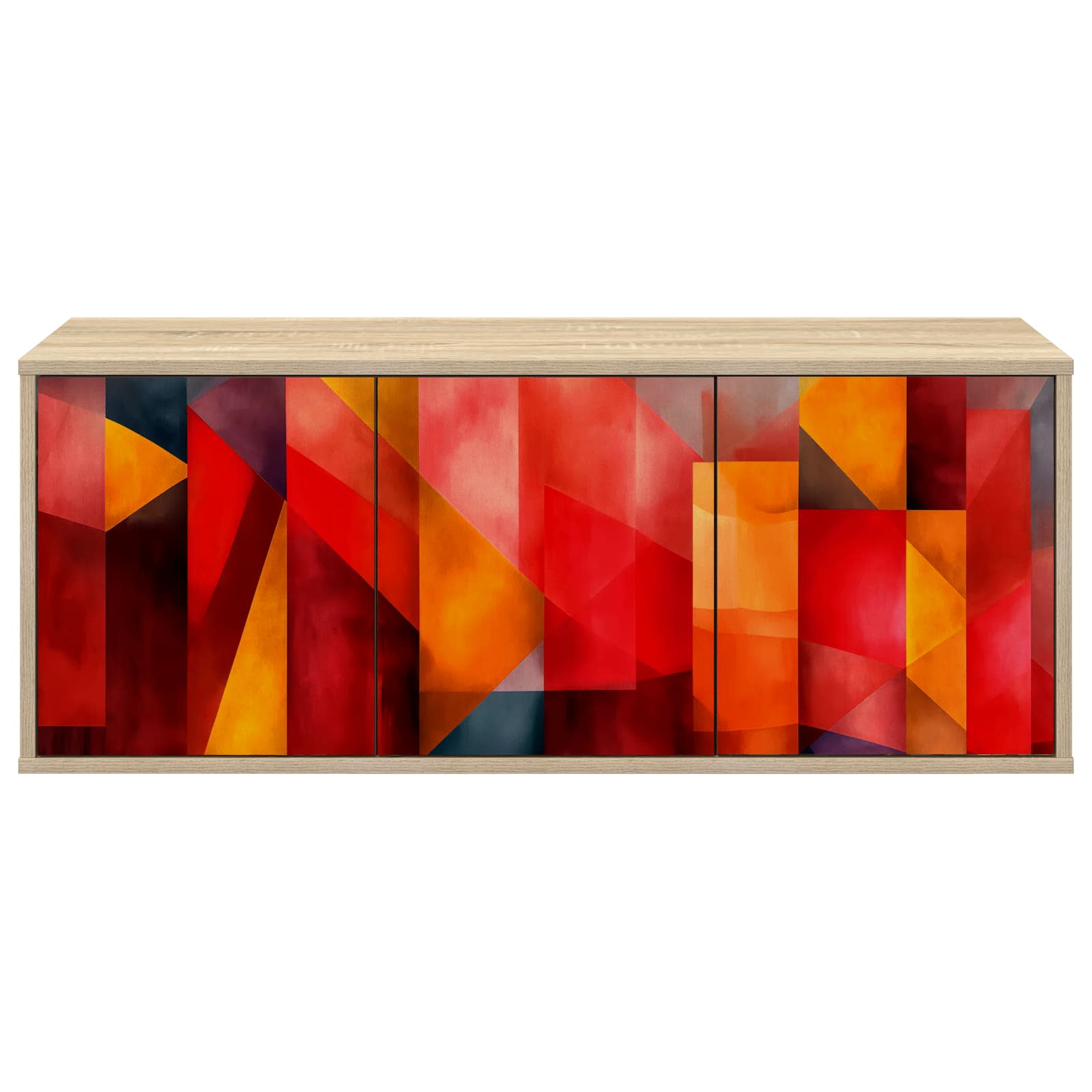 Meuble TV mural HEESCH 102 x 33 x 40 cm Chêne Sonoma