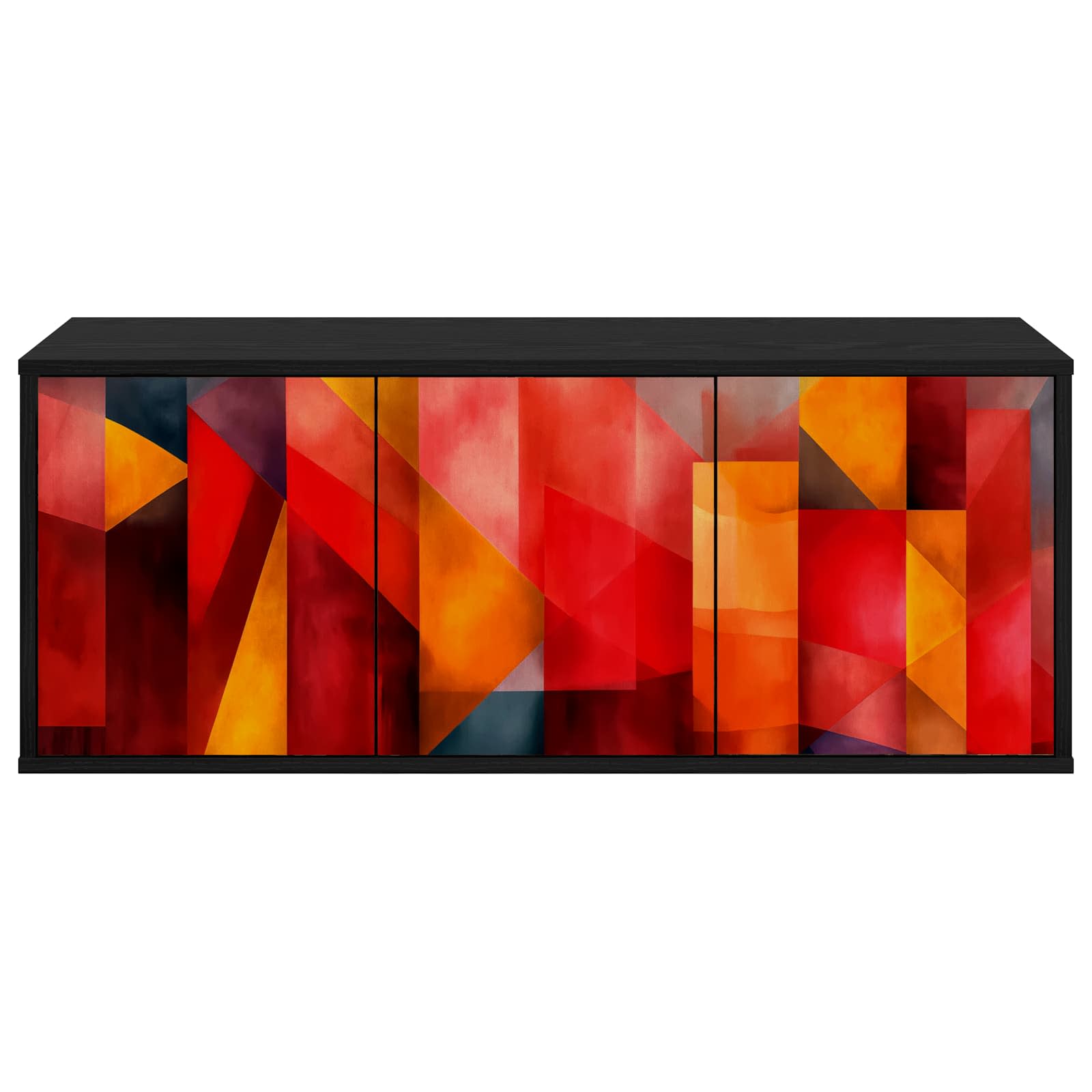 Meuble TV mural HEESCH 102 x 33 x 40 cm Chêne noir