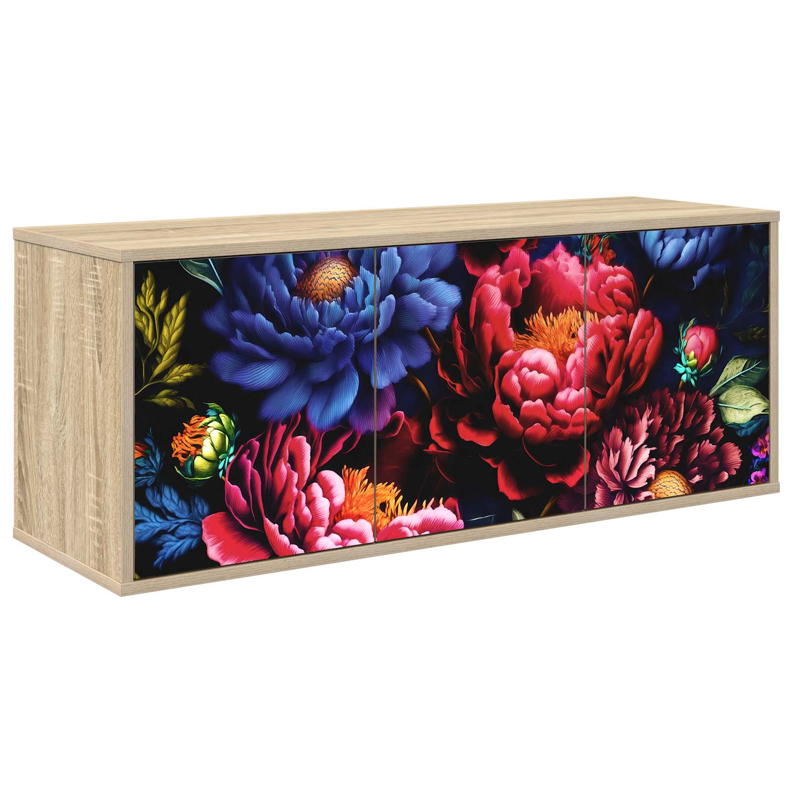 Meuble TV mural KIEL 102 x 33 x 40 cm Chêne Sonoma