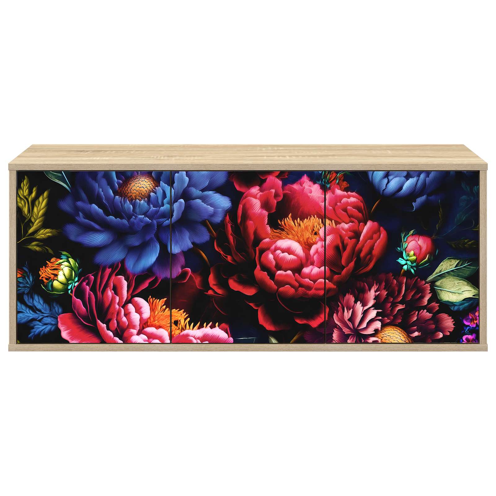 Meuble TV mural KIEL 102 x 33 x 40 cm Chêne Sonoma