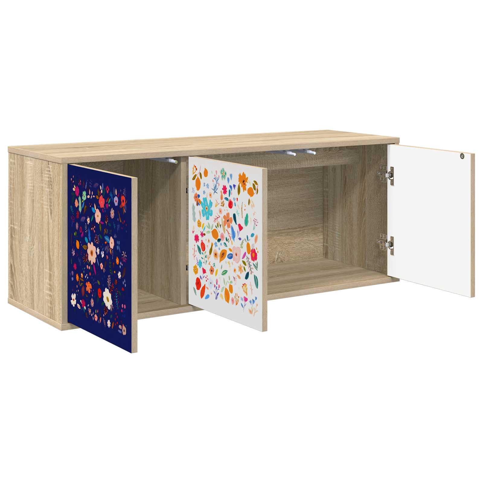 Meuble TV mural MAINZ 102 x 33 x 40 cm Chêne Sonoma