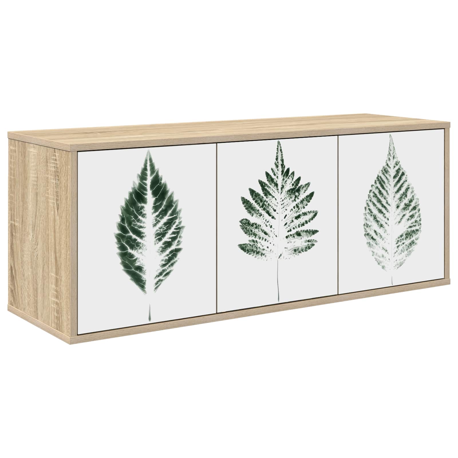 Meuble TV mural HANAU 102 x 33 x 40 cm Chêne Sonoma