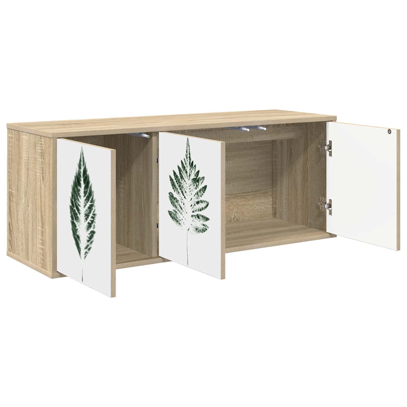 Meuble TV mural HANAU 102 x 33 x 40 cm Chêne Sonoma