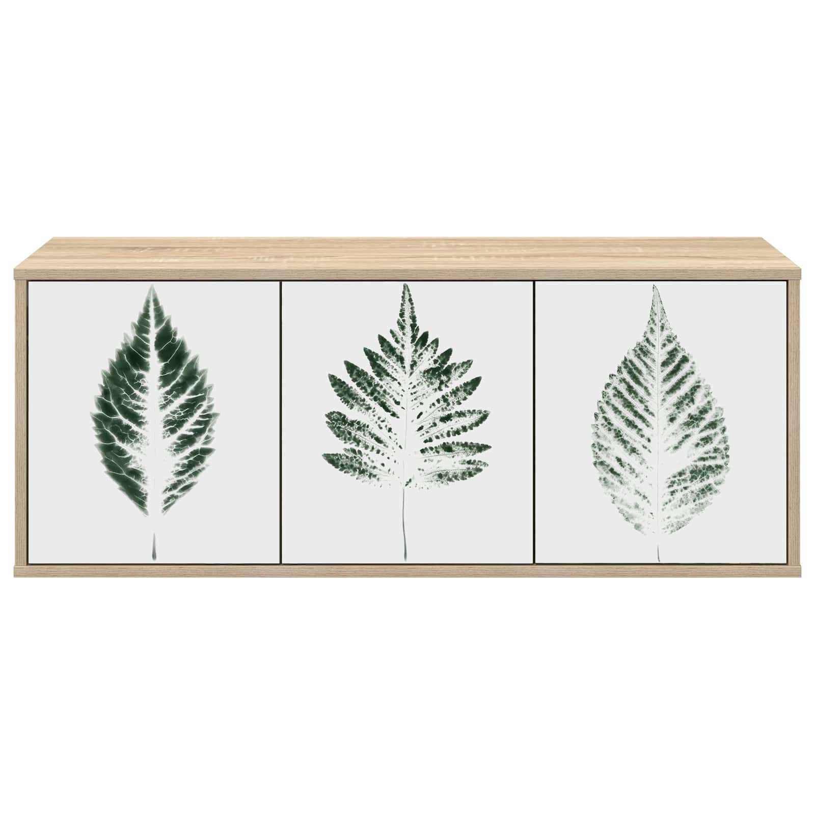 Meuble TV mural HANAU 102 x 33 x 40 cm Chêne Sonoma