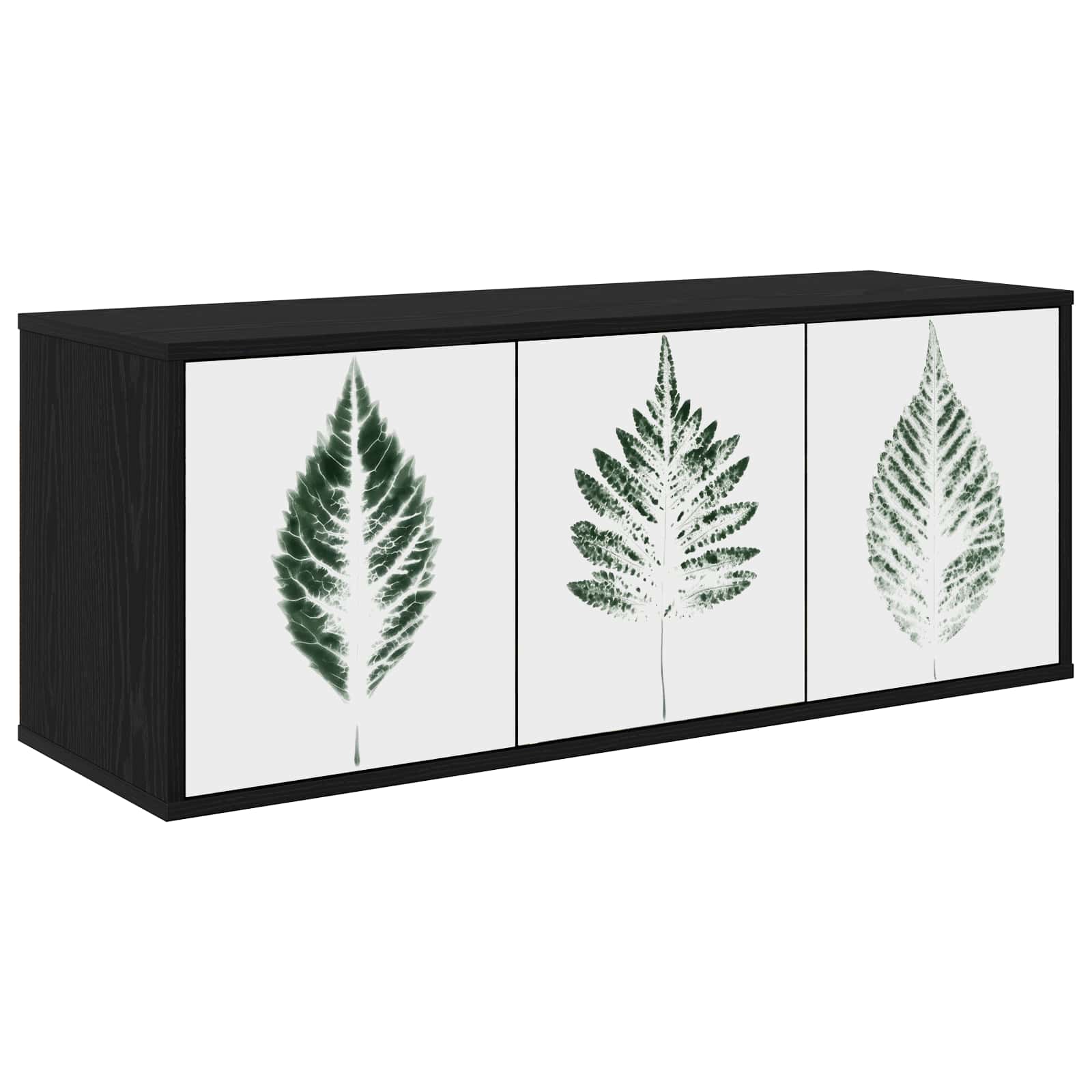 Meuble TV mural HANAU 102 x 33 x 40 cm Chêne noir