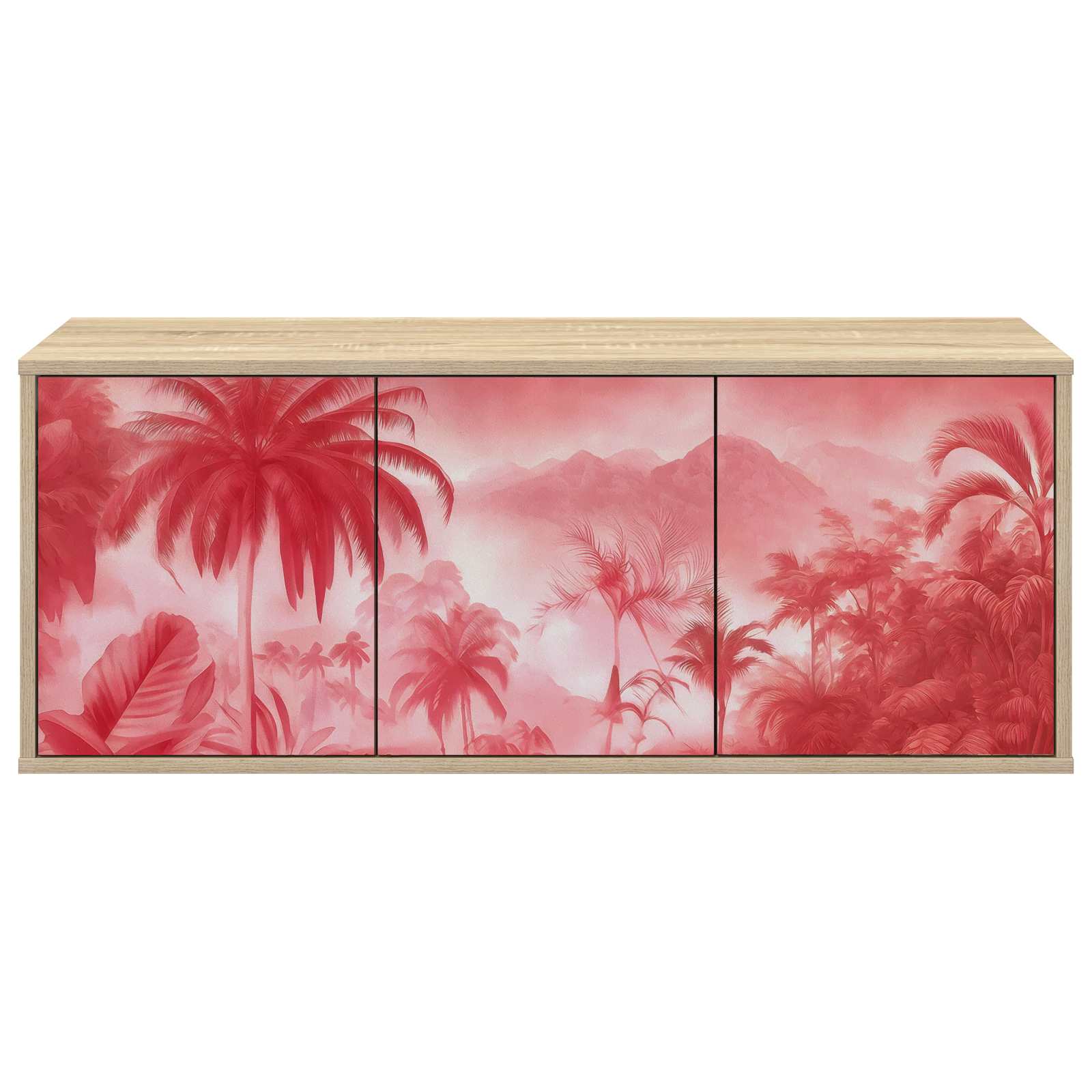 Meuble TV mural AACHEN 102 x 33 x 40 cm Chêne Sonoma