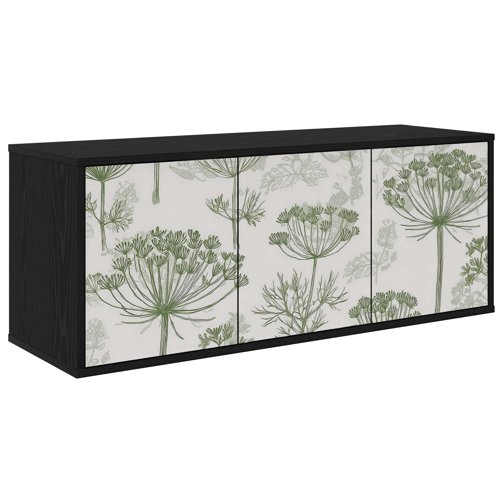 Meuble TV mural GOTHA 102 x 33 x 40 cm Chêne noir