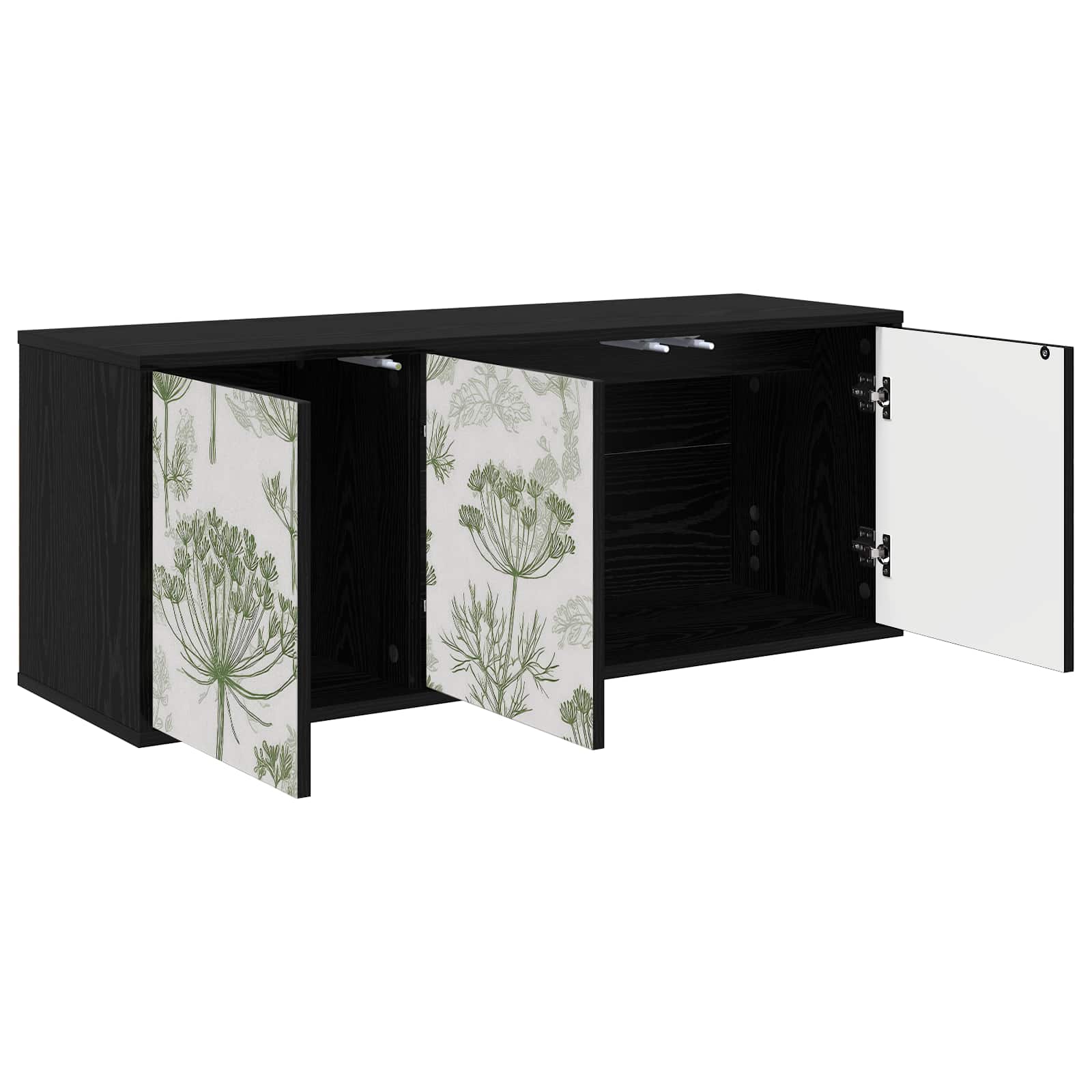 Meuble TV mural GOTHA 102 x 33 x 40 cm Chêne noir
