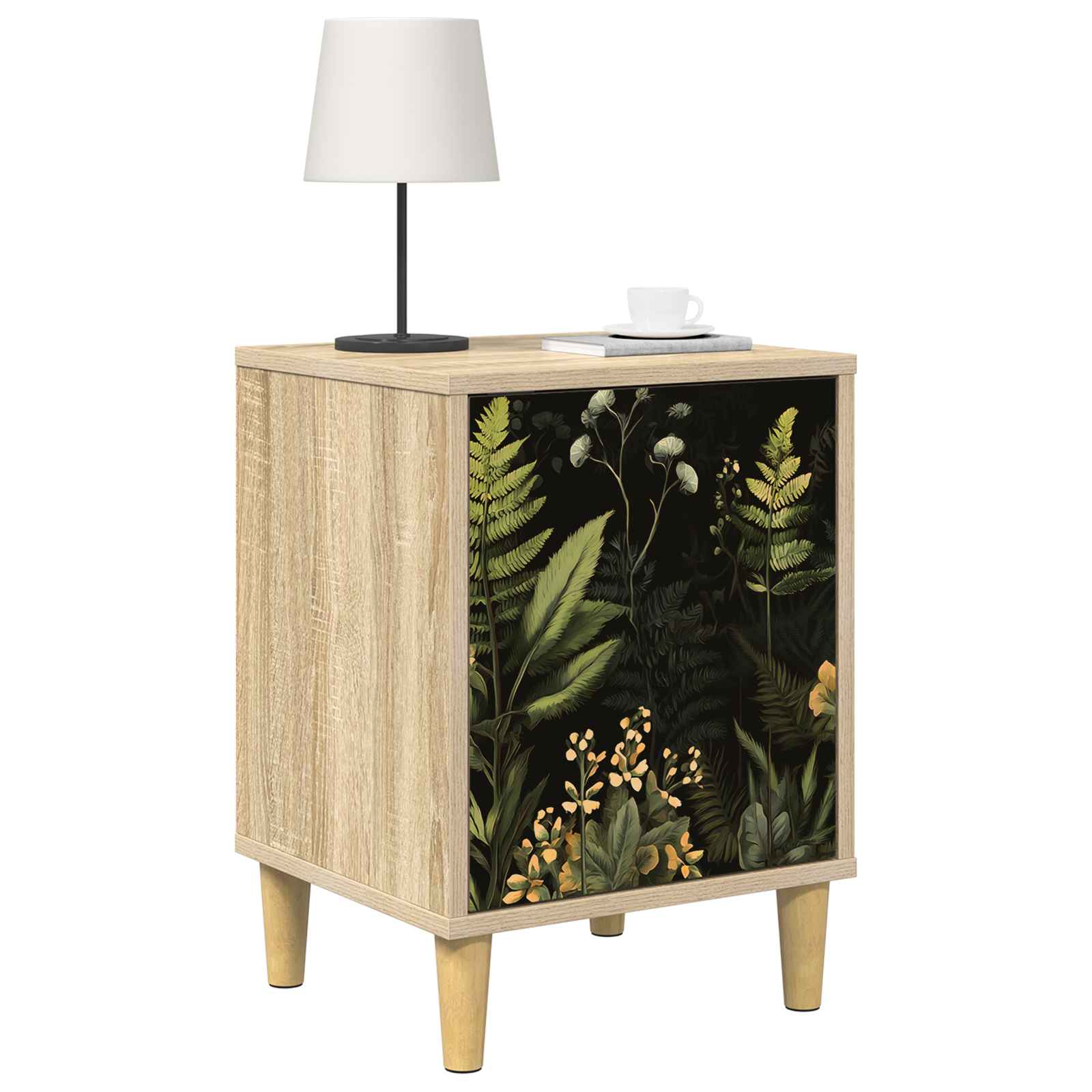 Table de chevet RHENEN 2 pc Chêne Sonoma 36 x 33 x 50 cm