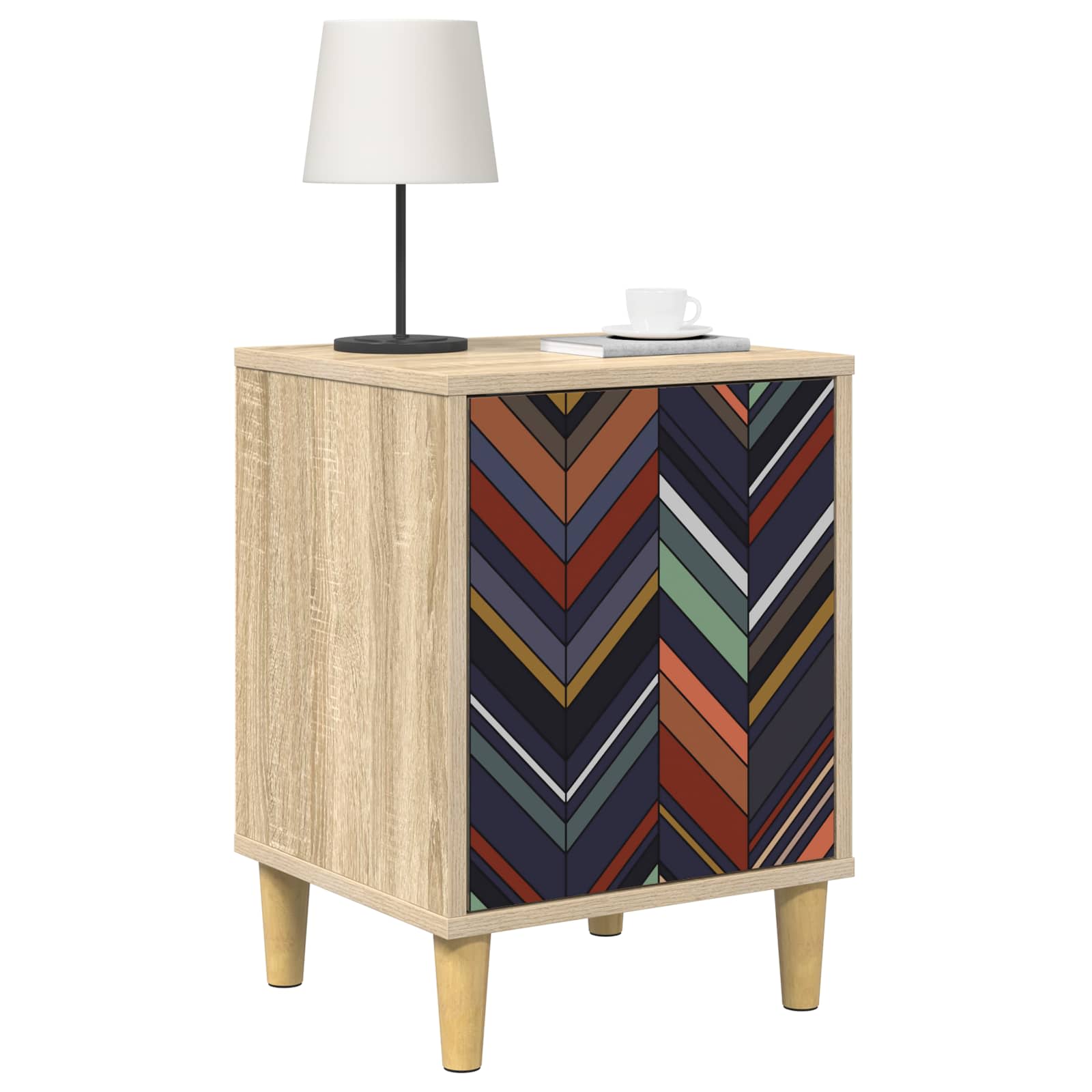 Table de chevet OMMEN 2 pc Chêne Sonoma 36 x 33 x 50 cm