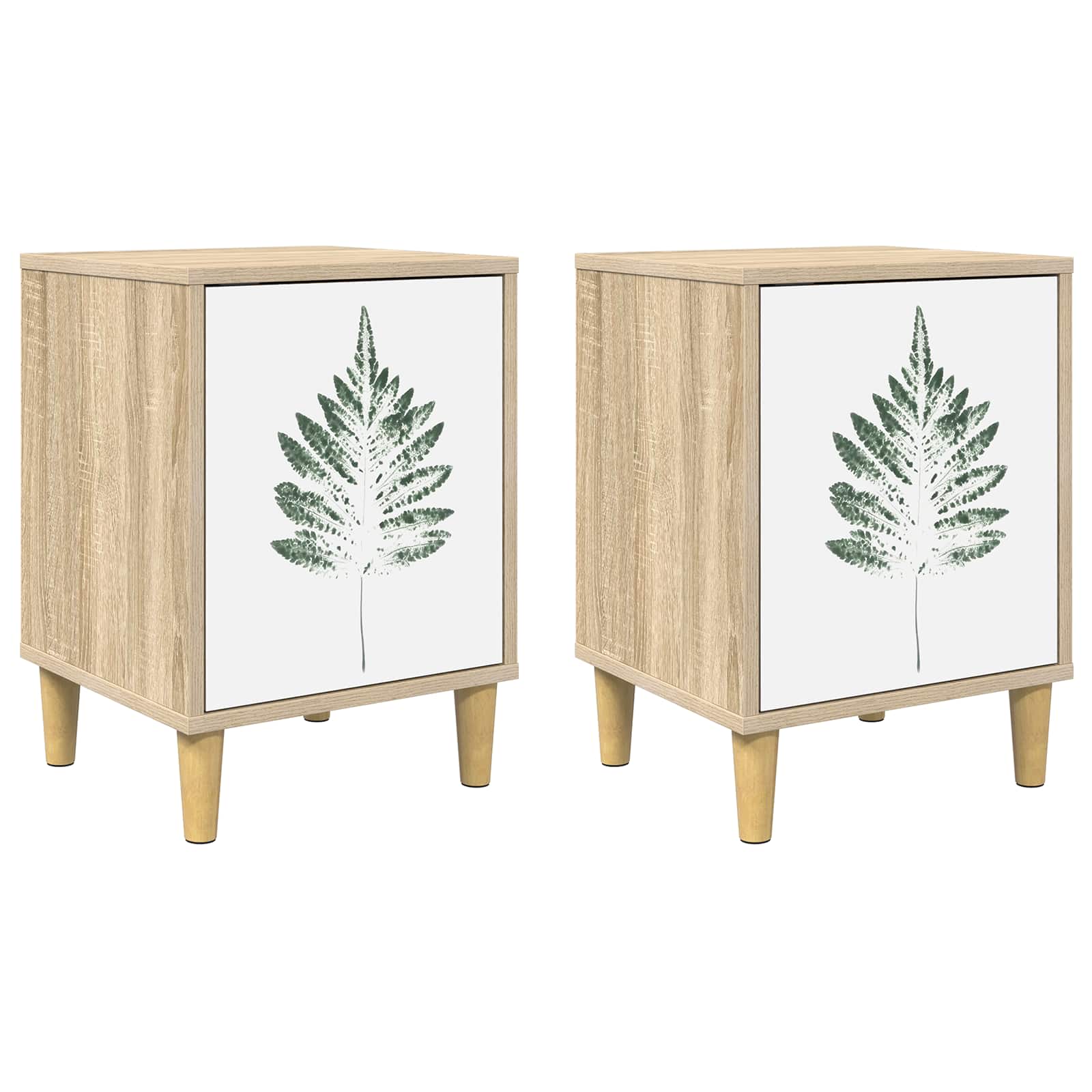 Table de chevet HANAU 2 pc Chêne Sonoma 36 x 33 x 50 cm