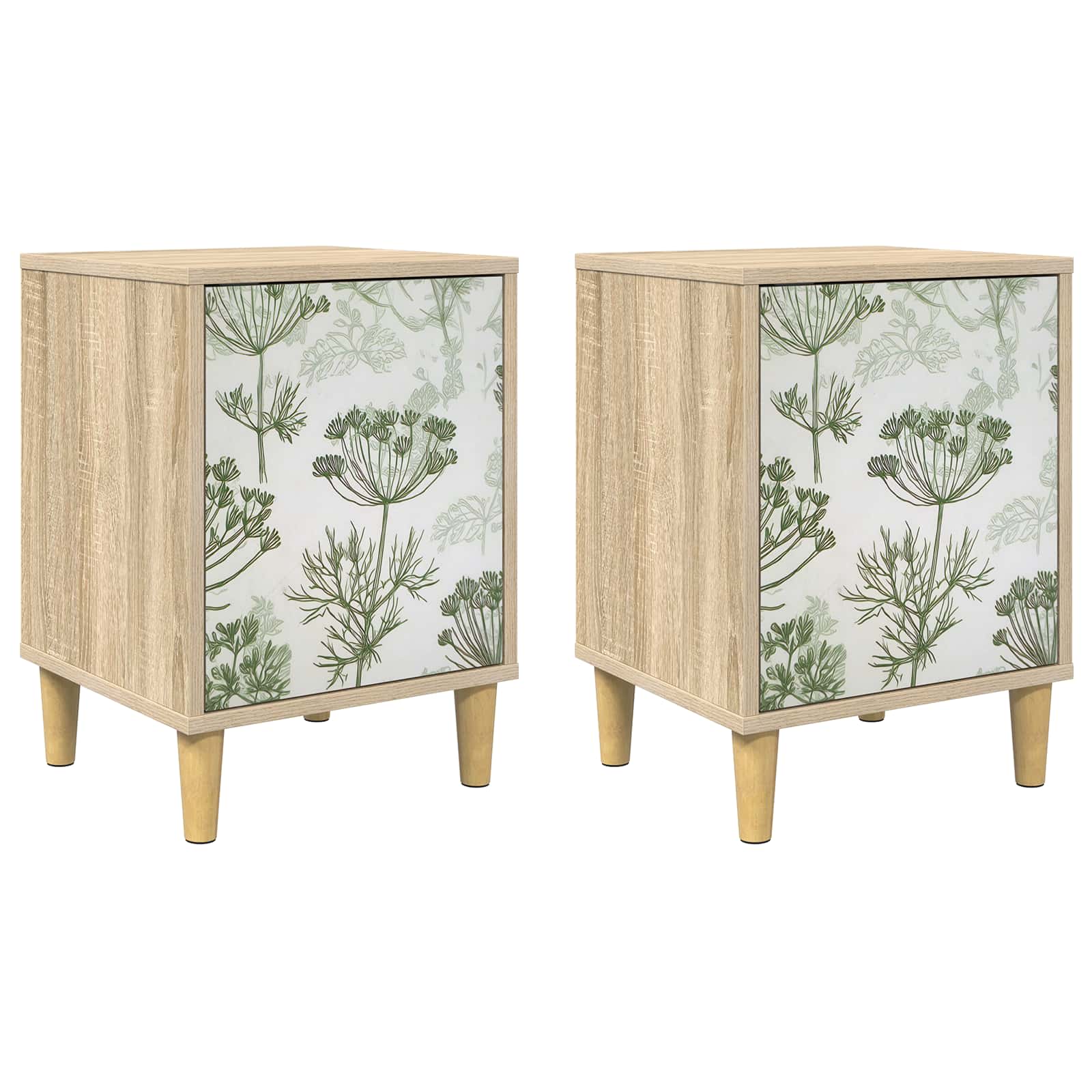 Table de chevet GOTHA 2 pc Chêne Sonoma 36 x 33 x 50 cm