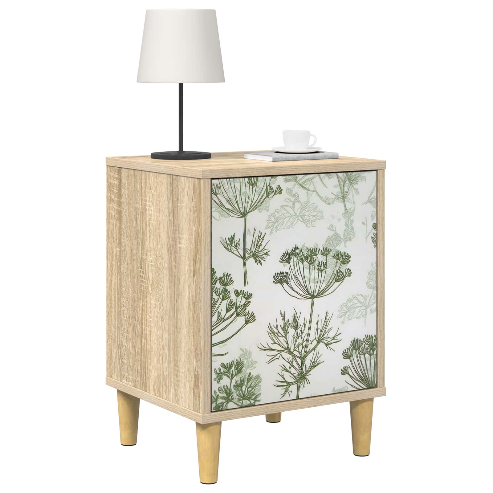 Table de chevet GOTHA 2 pc Chêne Sonoma 36 x 33 x 50 cm