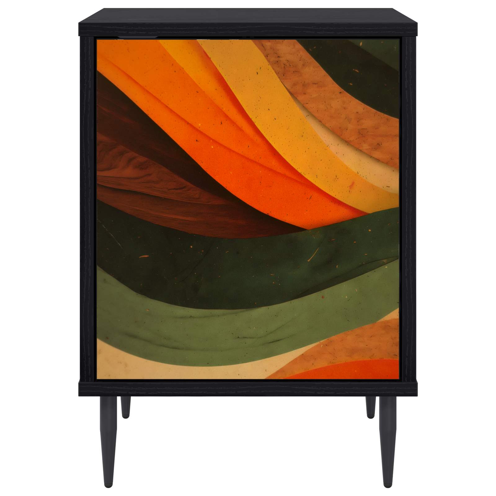 Table de chevet BONN 2 pc Chêne noir 36 x 33 x 51 cm