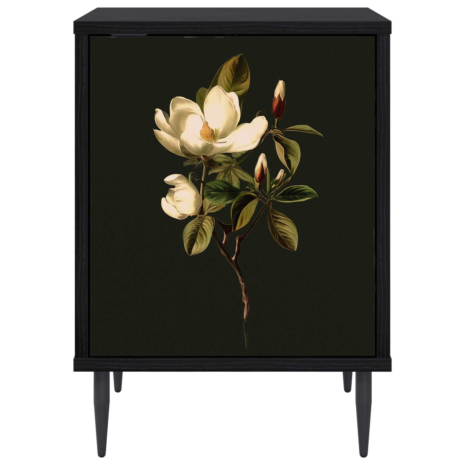 Table de chevet BREMEN 2 pc Chêne noir 36 x 33 x 51 cm