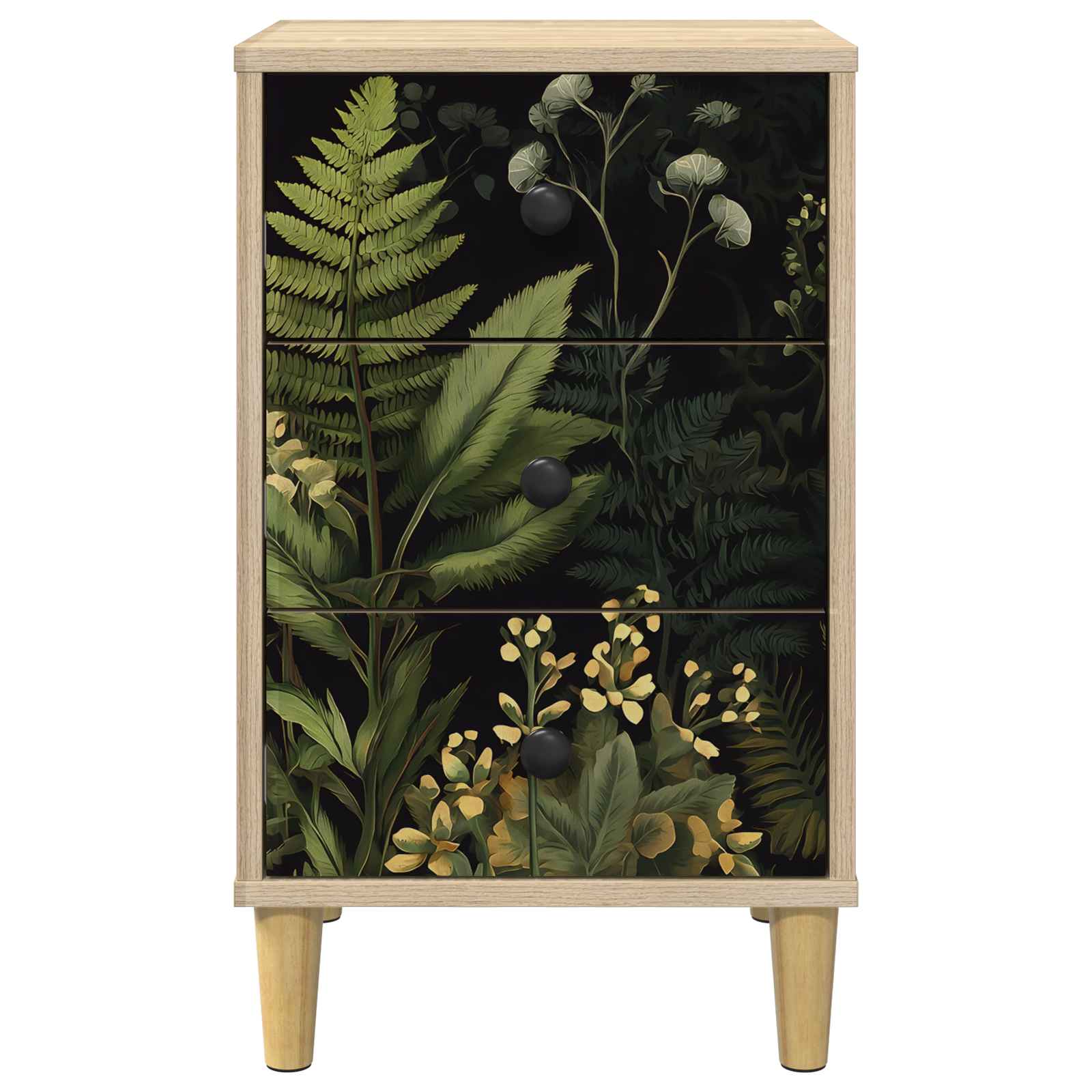 Table de chevet RHENEN 2 pc Chêne Sonoma 36 x 33 x 60 cm