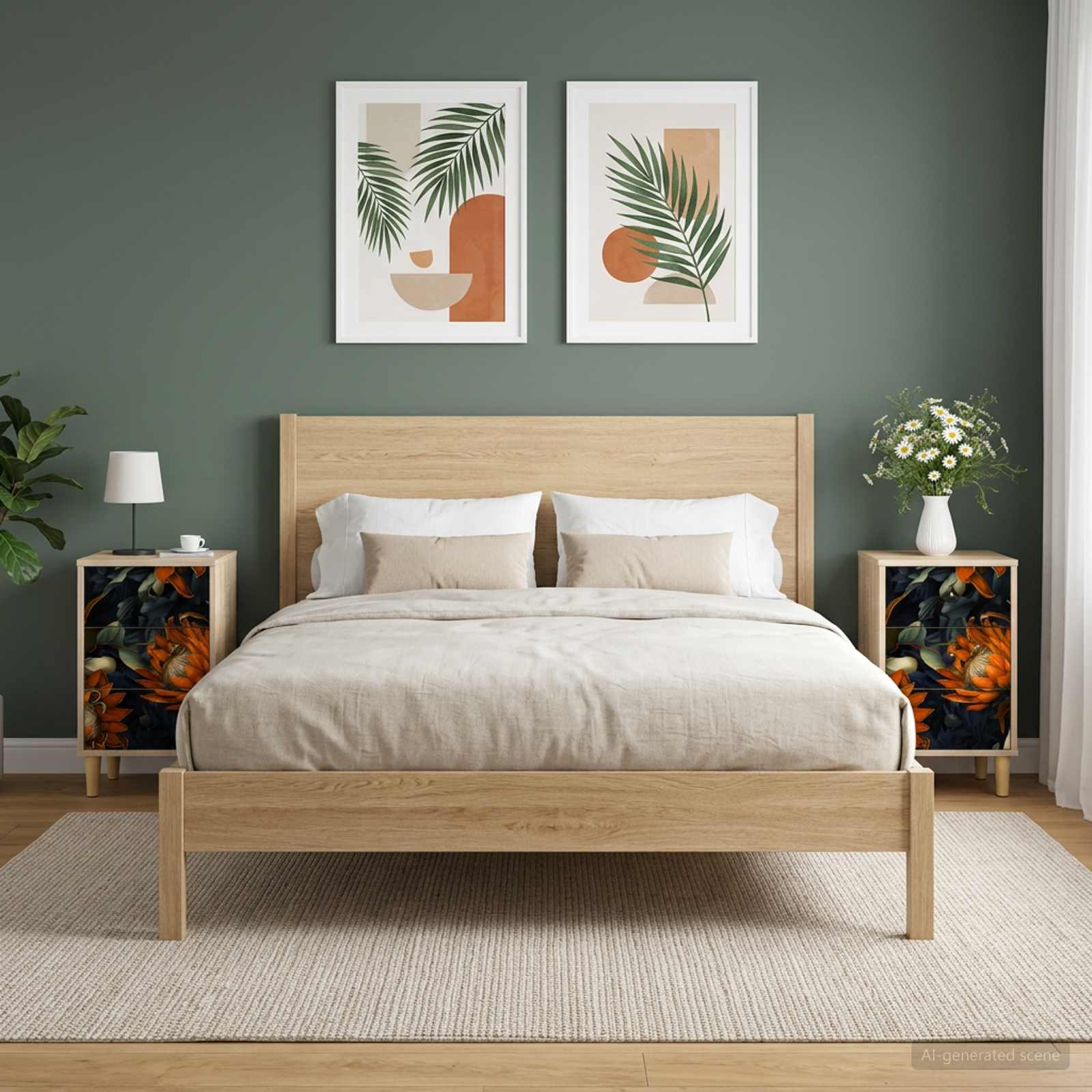 Table de chevet LOCHEM 2 pc Chêne Sonoma 36 x 33 x 60 cm