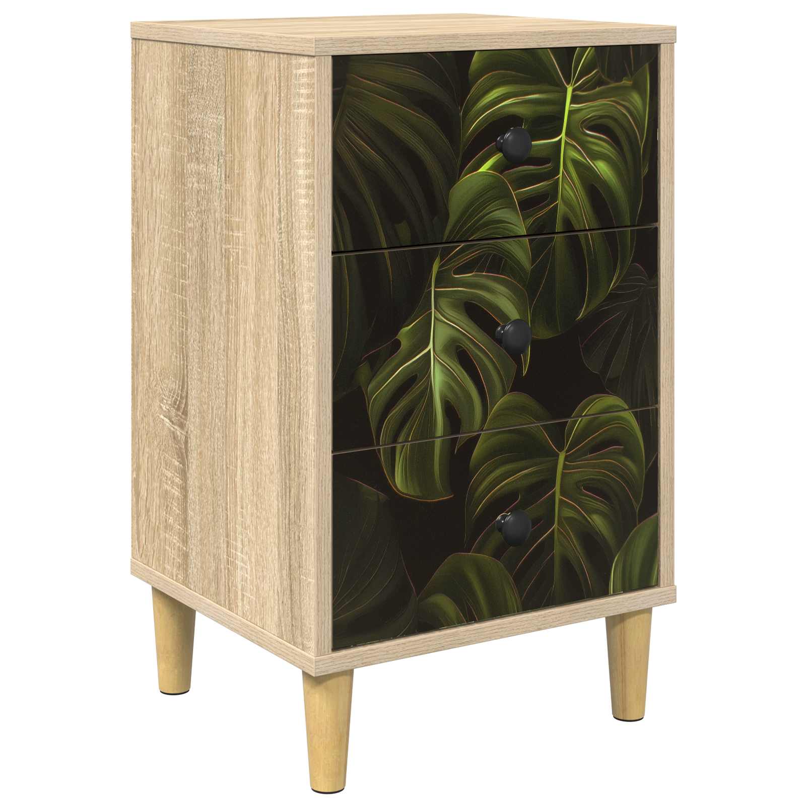 Table de chevet ELBURG Chêne Sonoma 36 x 33 x 60 cm