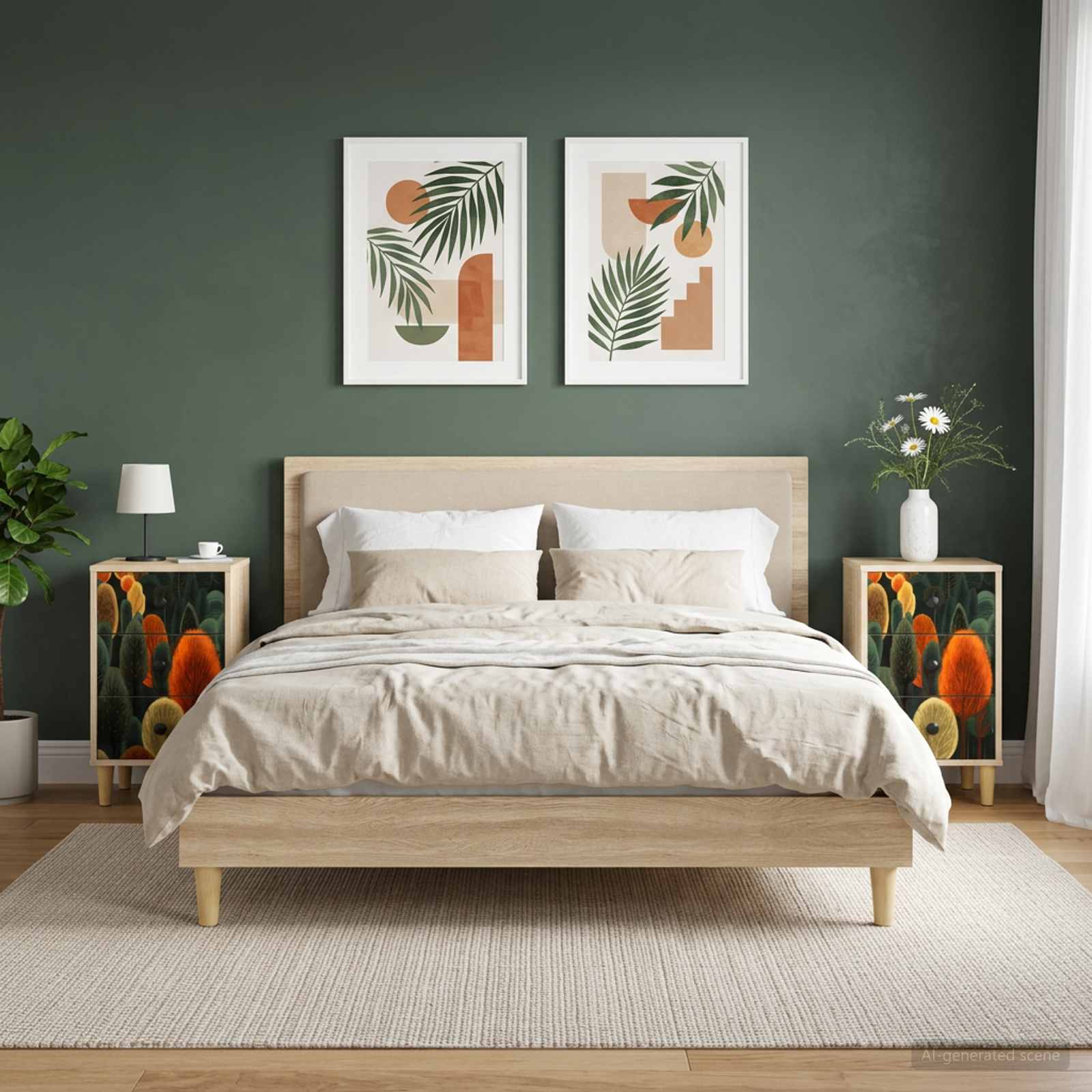 Table de chevet ZAANDAM 2 pc Chêne Sonoma 36 x 33 x 60 cm
