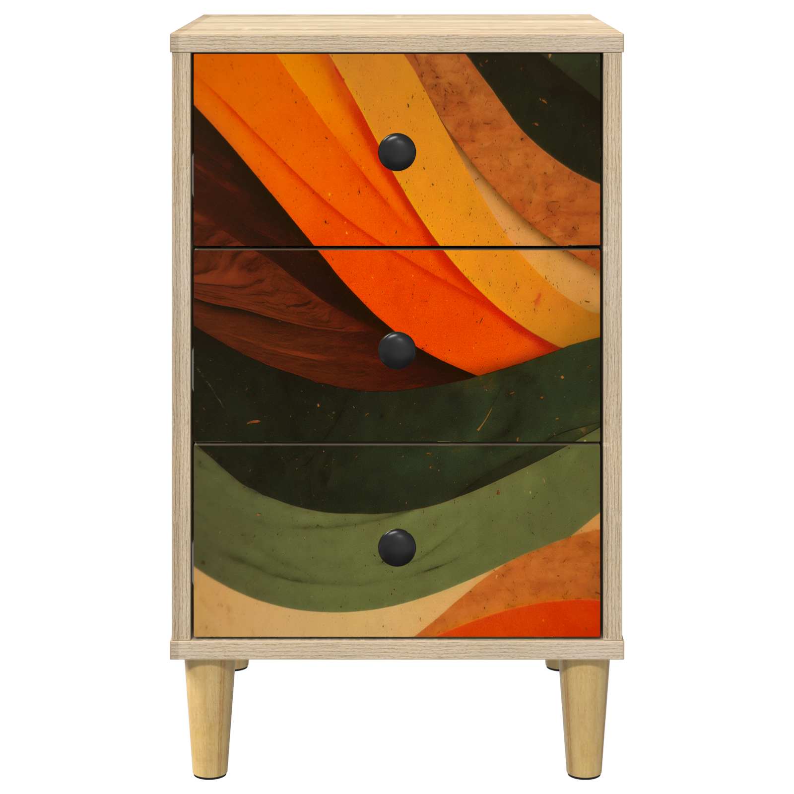 Table de chevet BONN 2 pc Chêne Sonoma 36 x 33 x 60 cm