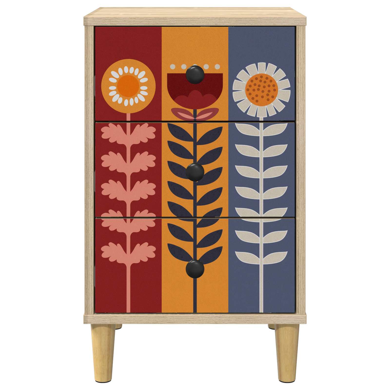 Table de chevet ESSEN 2 pc Chêne Sonoma 36 x 33 x 60 cm
