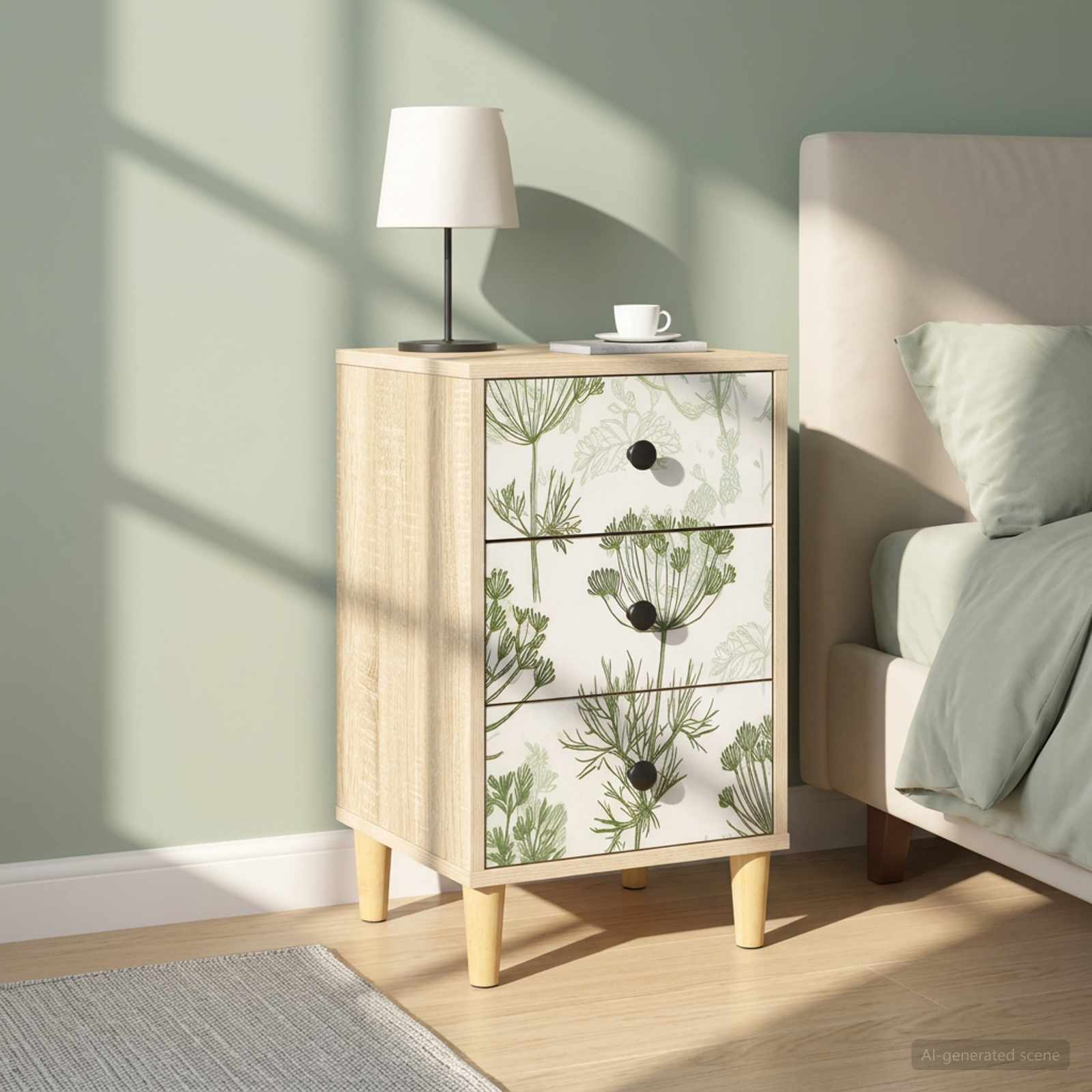 Table de chevet GOTHA 2 pc Chêne Sonoma 36 x 33 x 60 cm