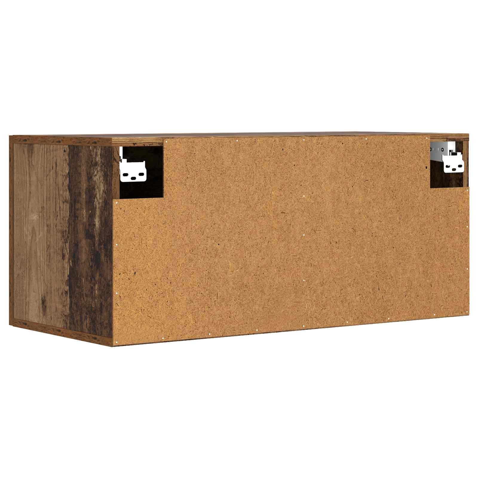 Meuble mural Montage mural Bois ancien 80 x 36,5 x 35 cm