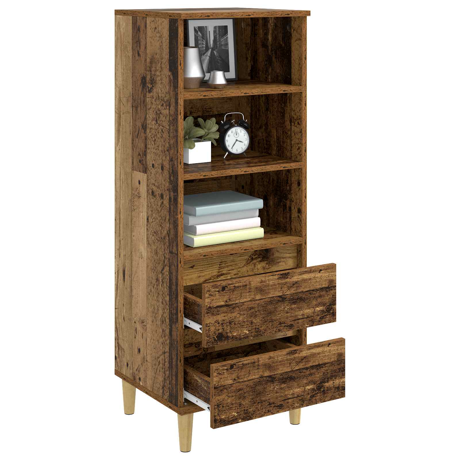 Haut Armoire Bois ancien 40 x 36 x 110 cm Bois d'ingénierie