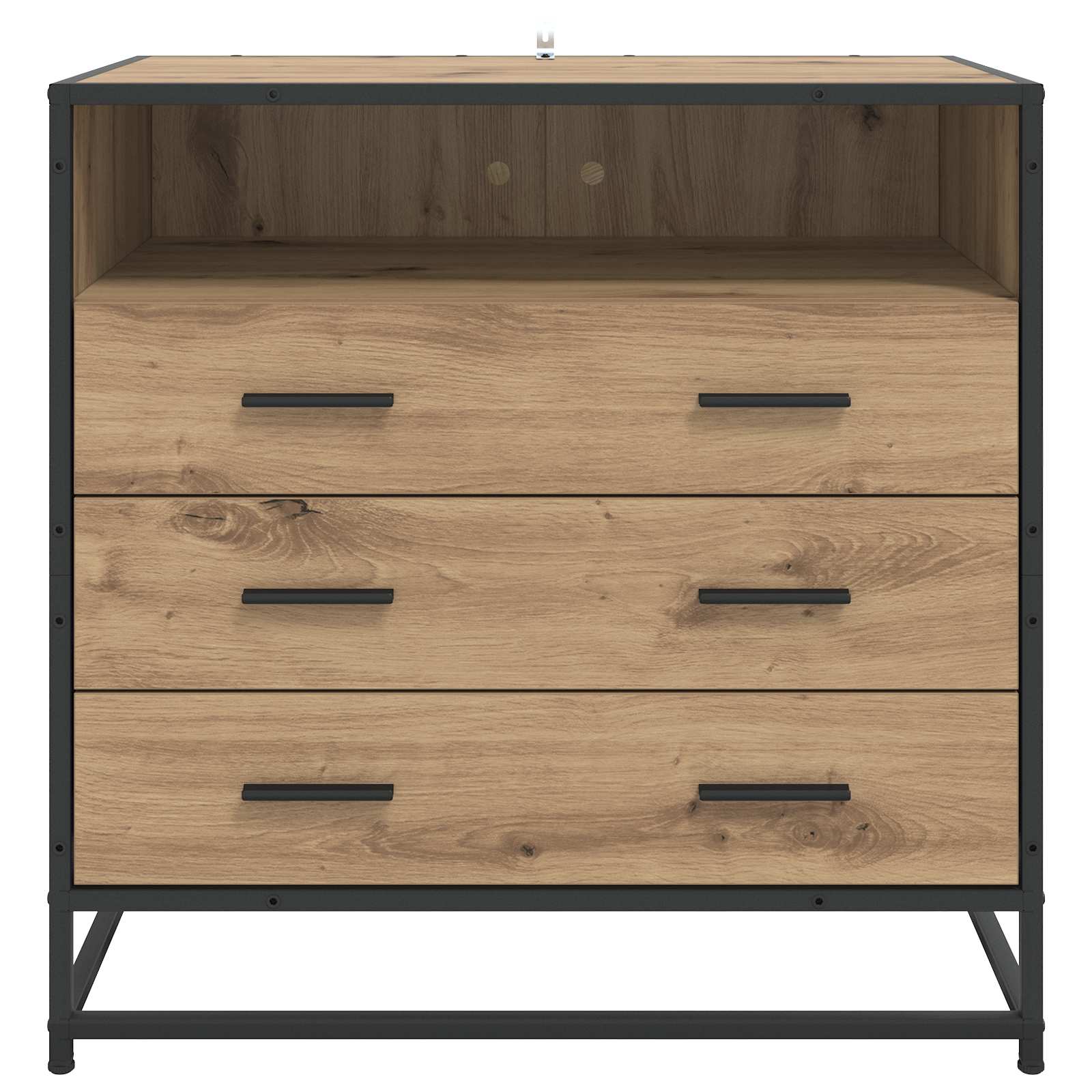Armoire à tiroirs 3-Tiroir Chêne artisanal 70 x 41 x 70 cm - XIOS