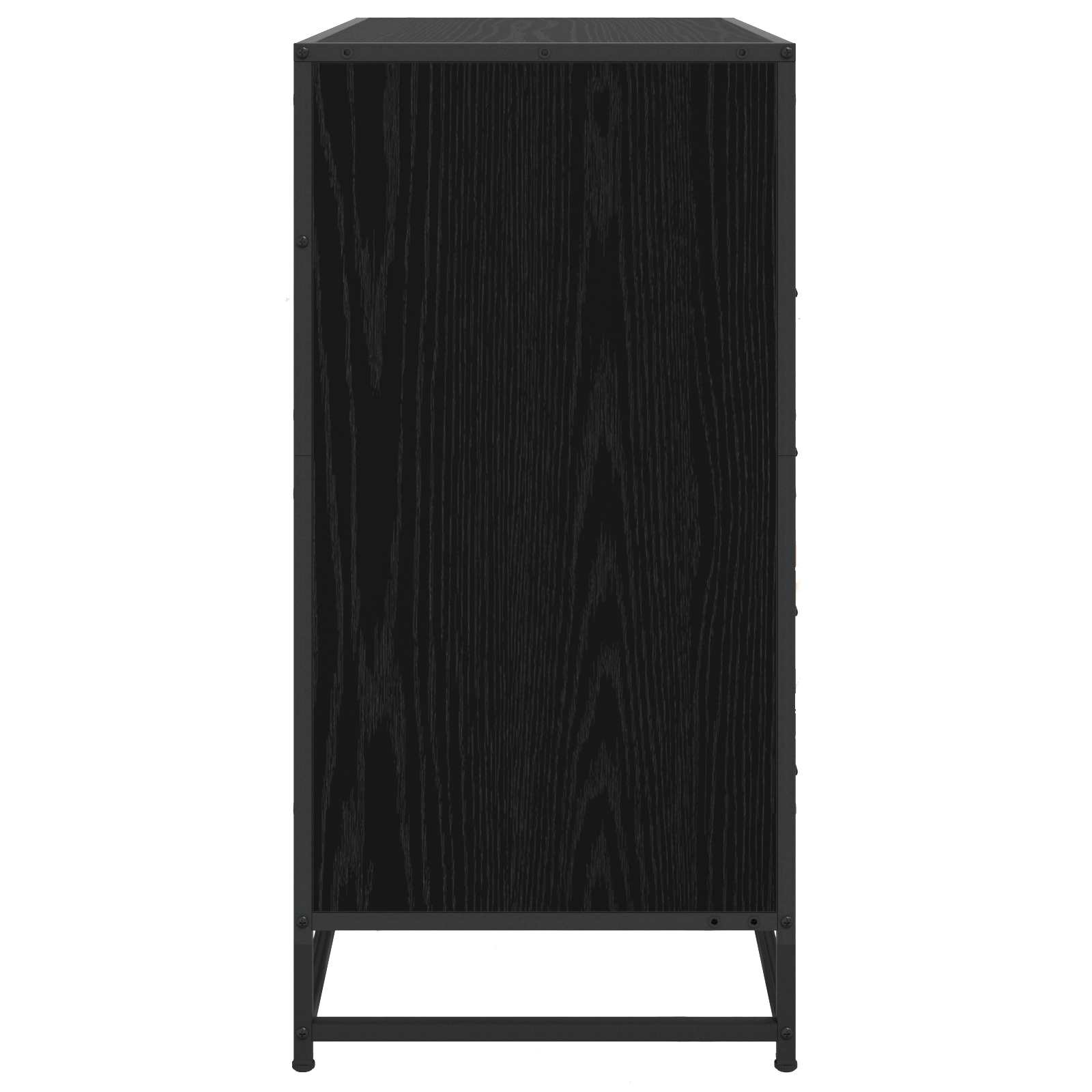 Armoire à tiroirs 4-Tiroir Chêne noir 70 x 41 x 83,5 cm