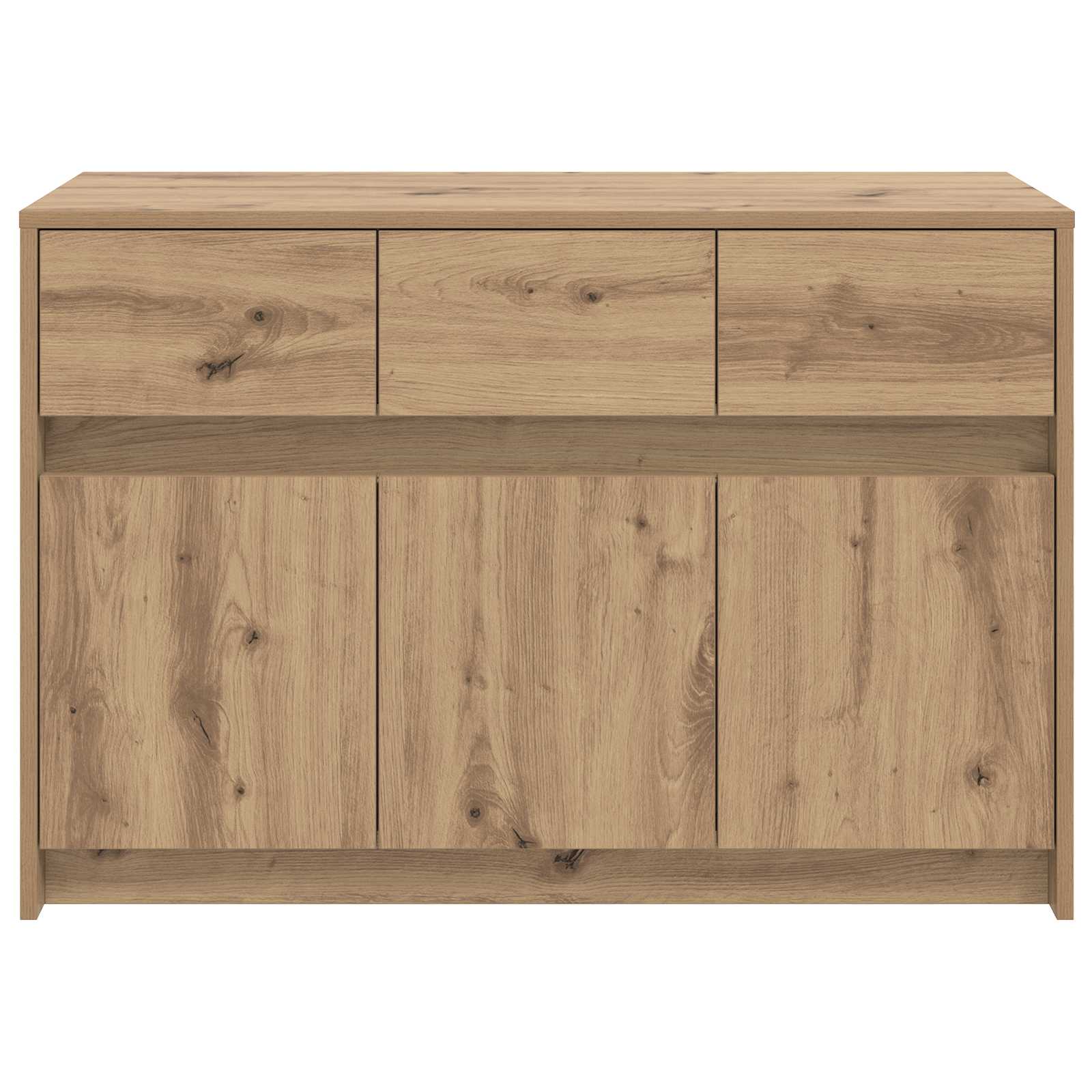 Meuble TV 91 x 34 x 61 cm Chêne artisanal Bois d'ingénierie - XIOS