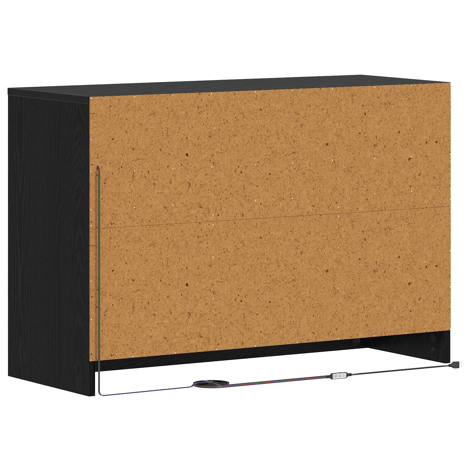Meuble TV 91 x 34 x 61 cm Chêne noir Bois d'ingénierie
