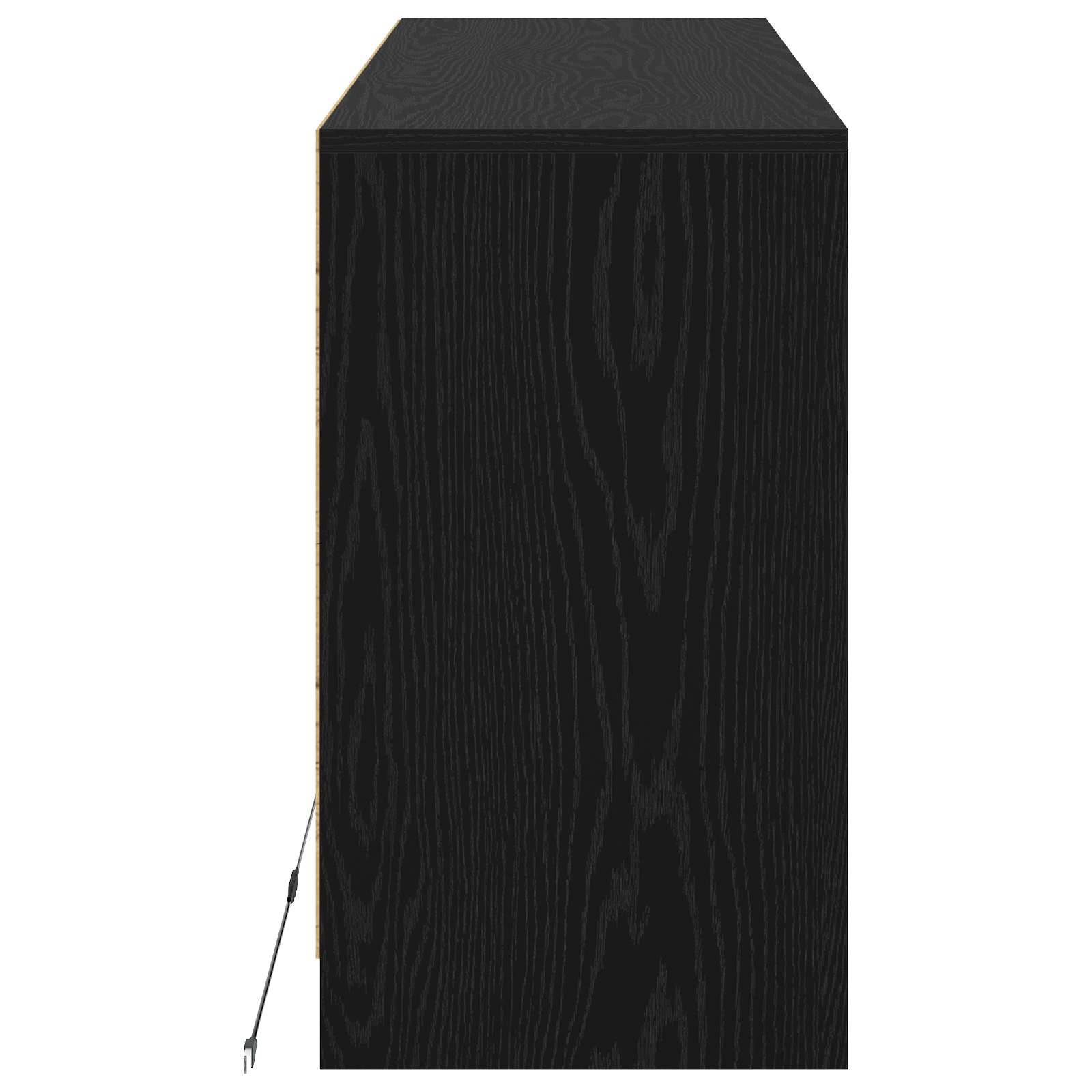 Meuble TV 91 x 34 x 61 cm Chêne noir Bois d'ingénierie