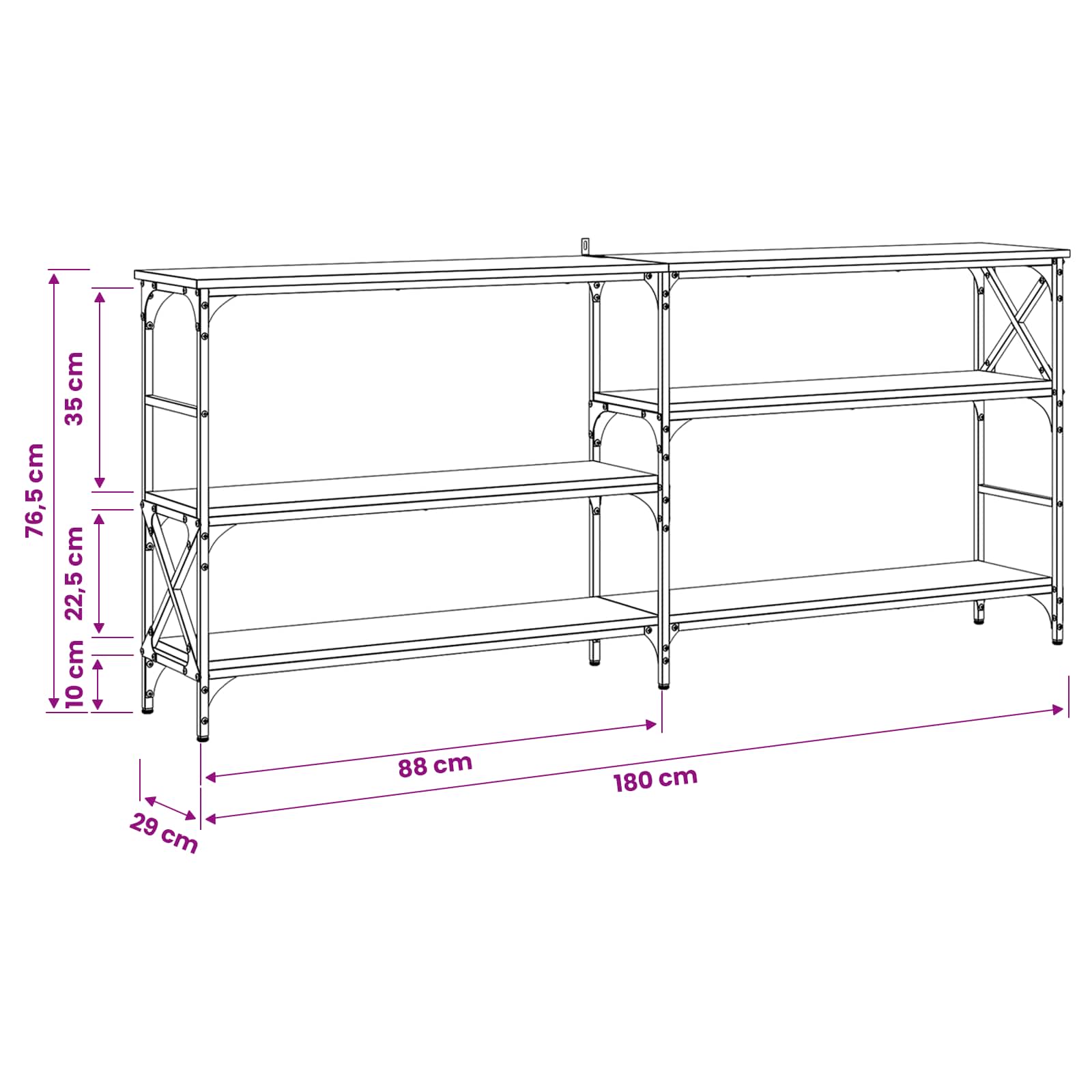 Table console métal PB