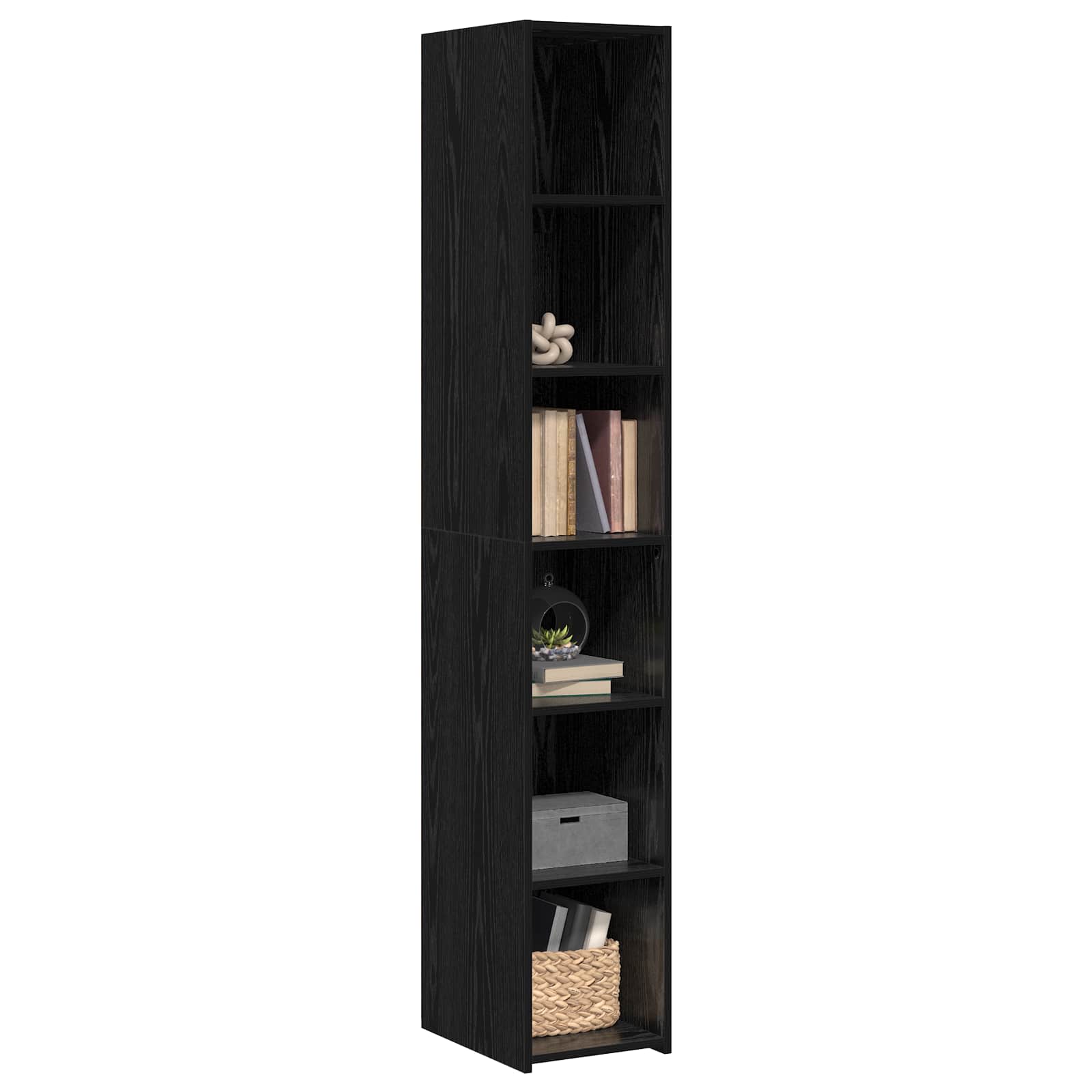 Haut Armoire Chêne noir 30 x 41 x 185 cm Bois d'ingénierie