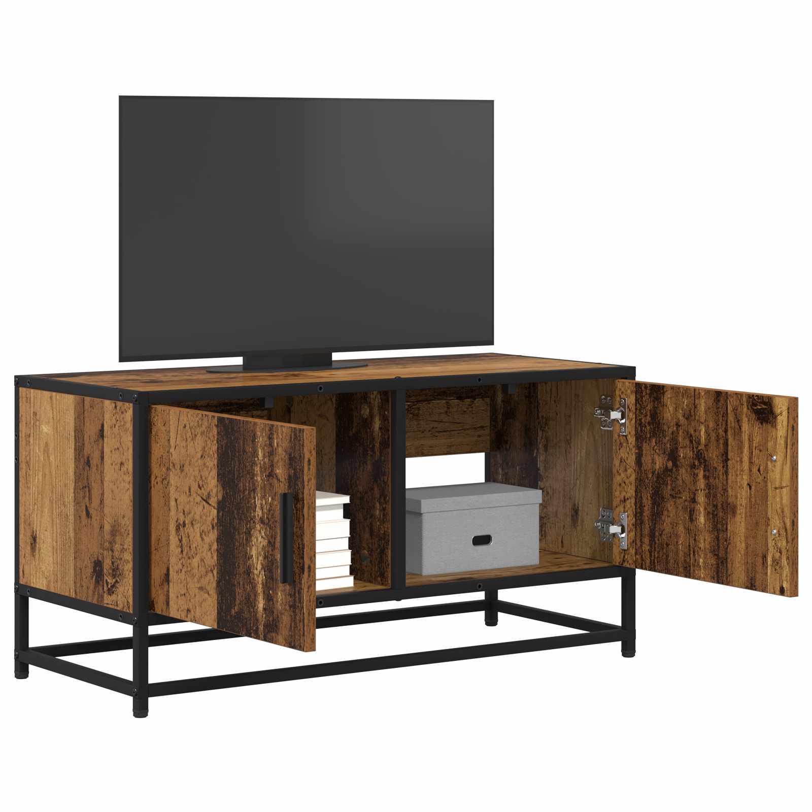 Meuble TV 80 x 34,5 x 40 cm Bois ancien Bois d'ingénierie - XIOS