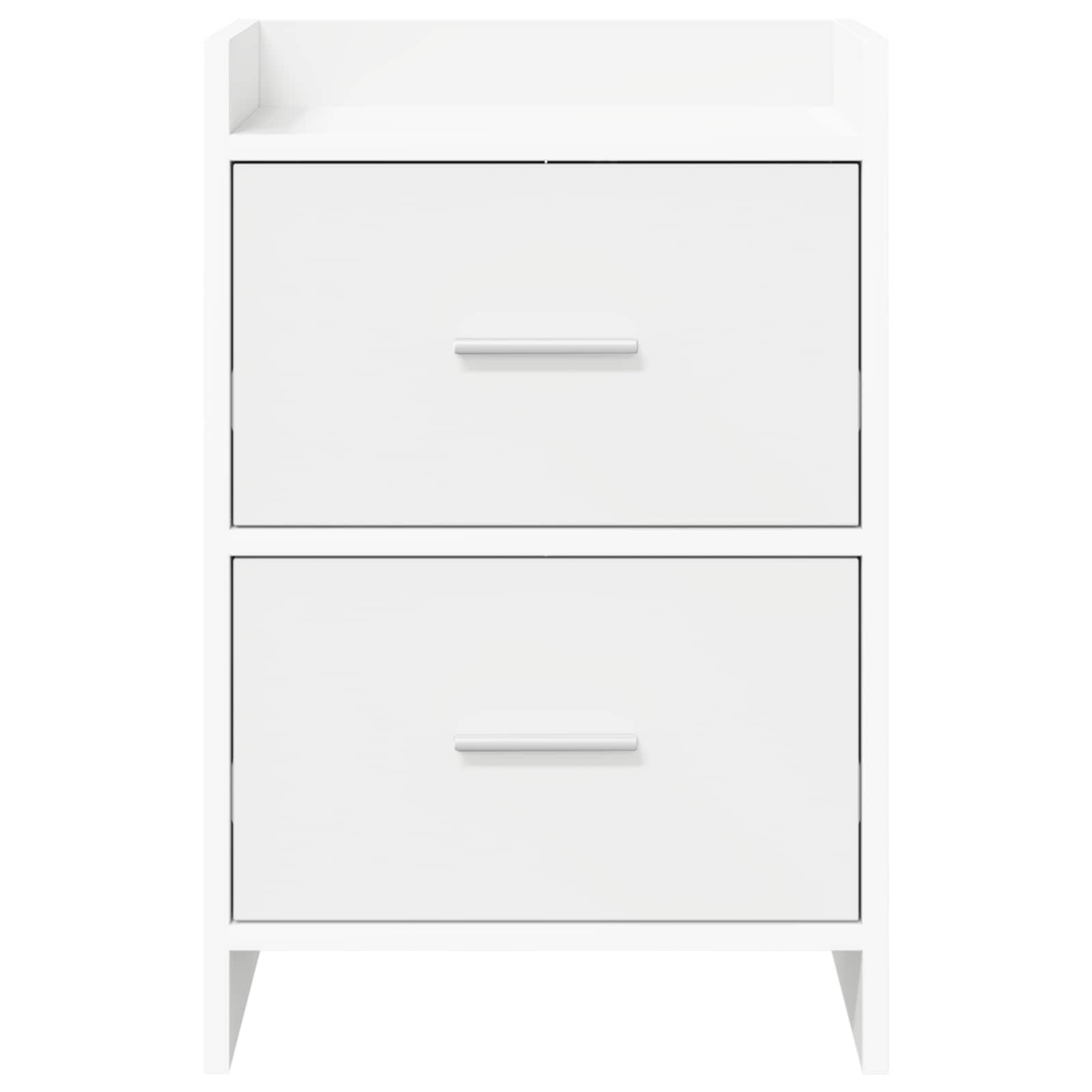Tables de chevet 2 pcs Blanc 40 x 30 x 60 cm Bois d'ingénierie