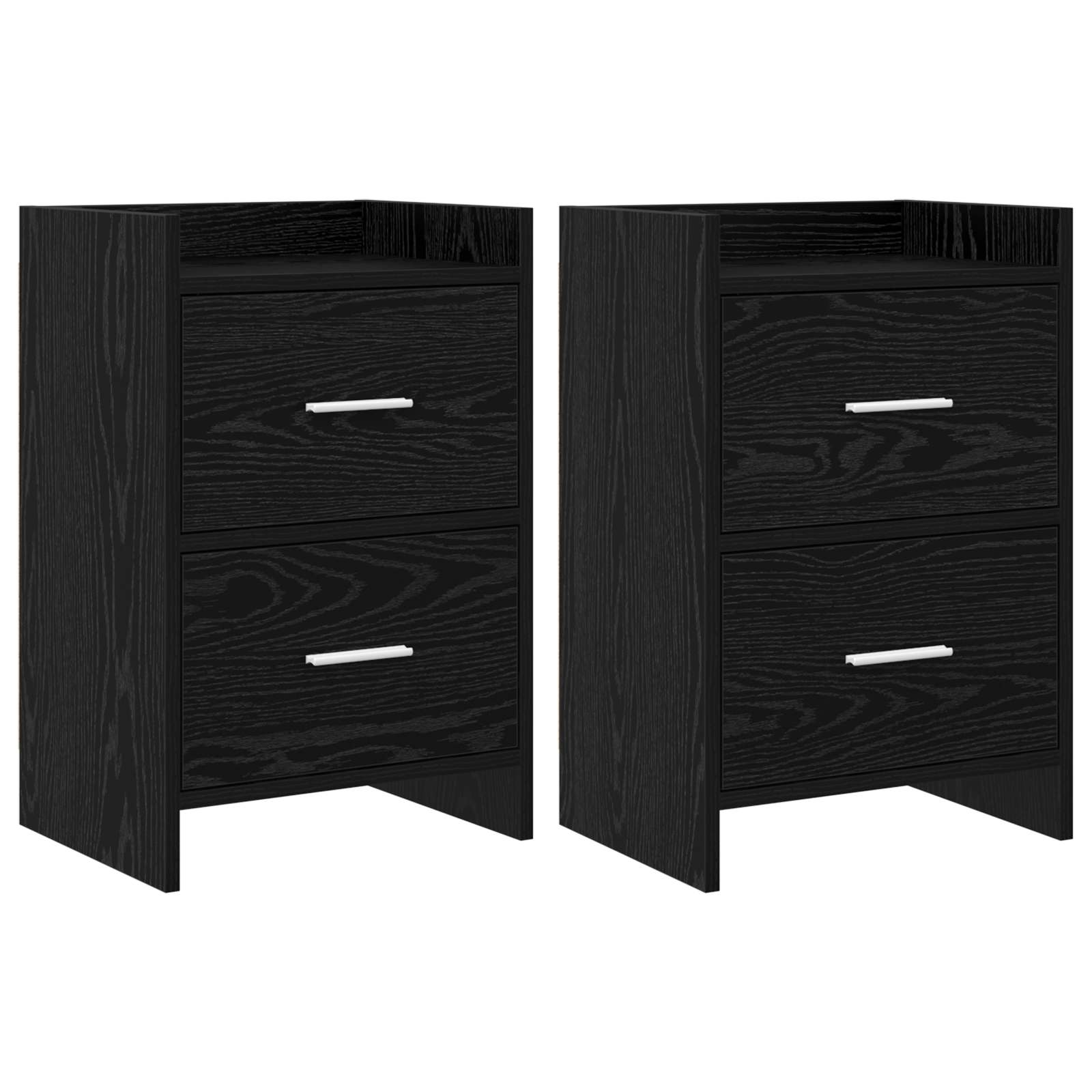 Tables de chevet 2 pcs Chêne noir 40 x 30 x 60 cm