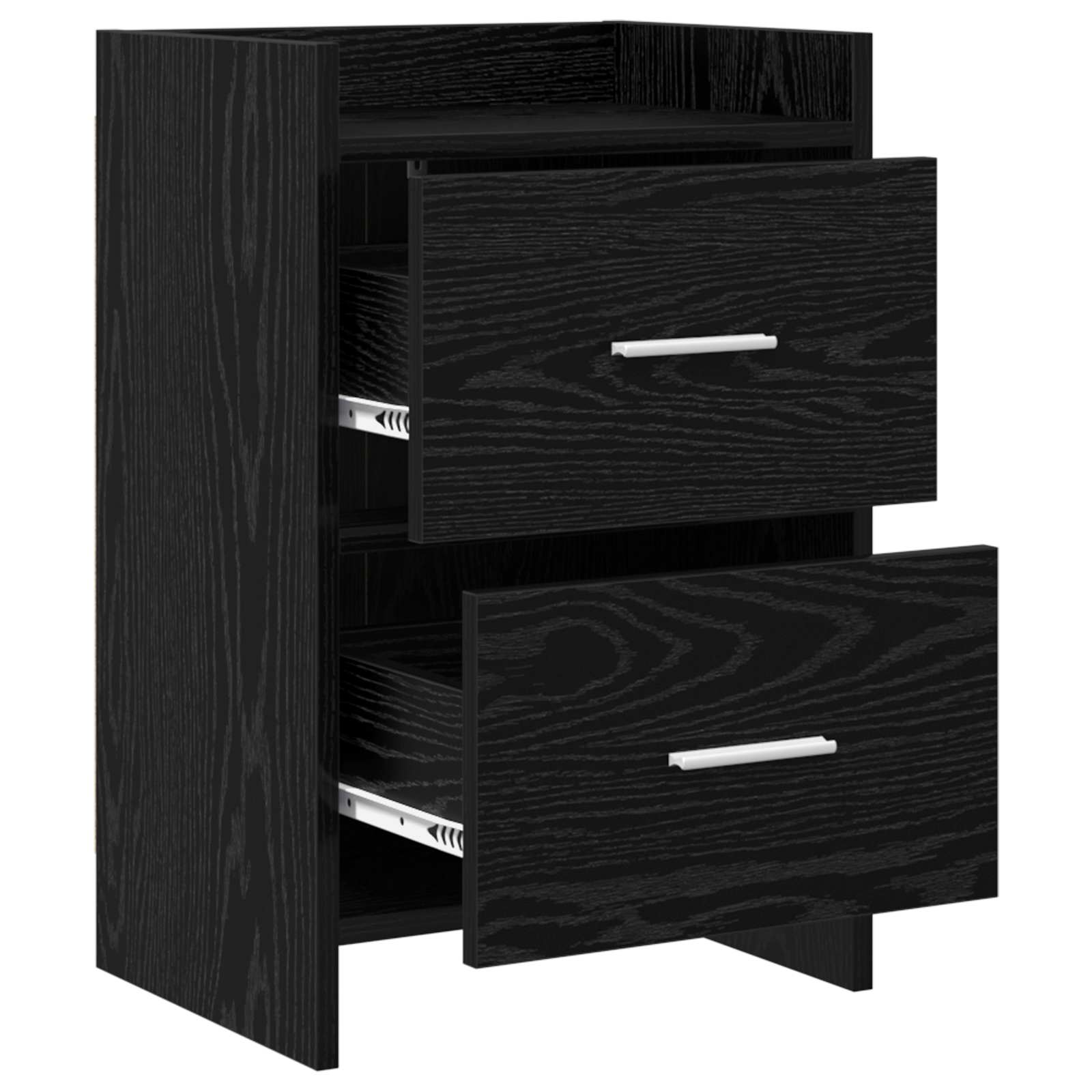 Tables de chevet 2 pcs Chêne noir 40 x 30 x 60 cm