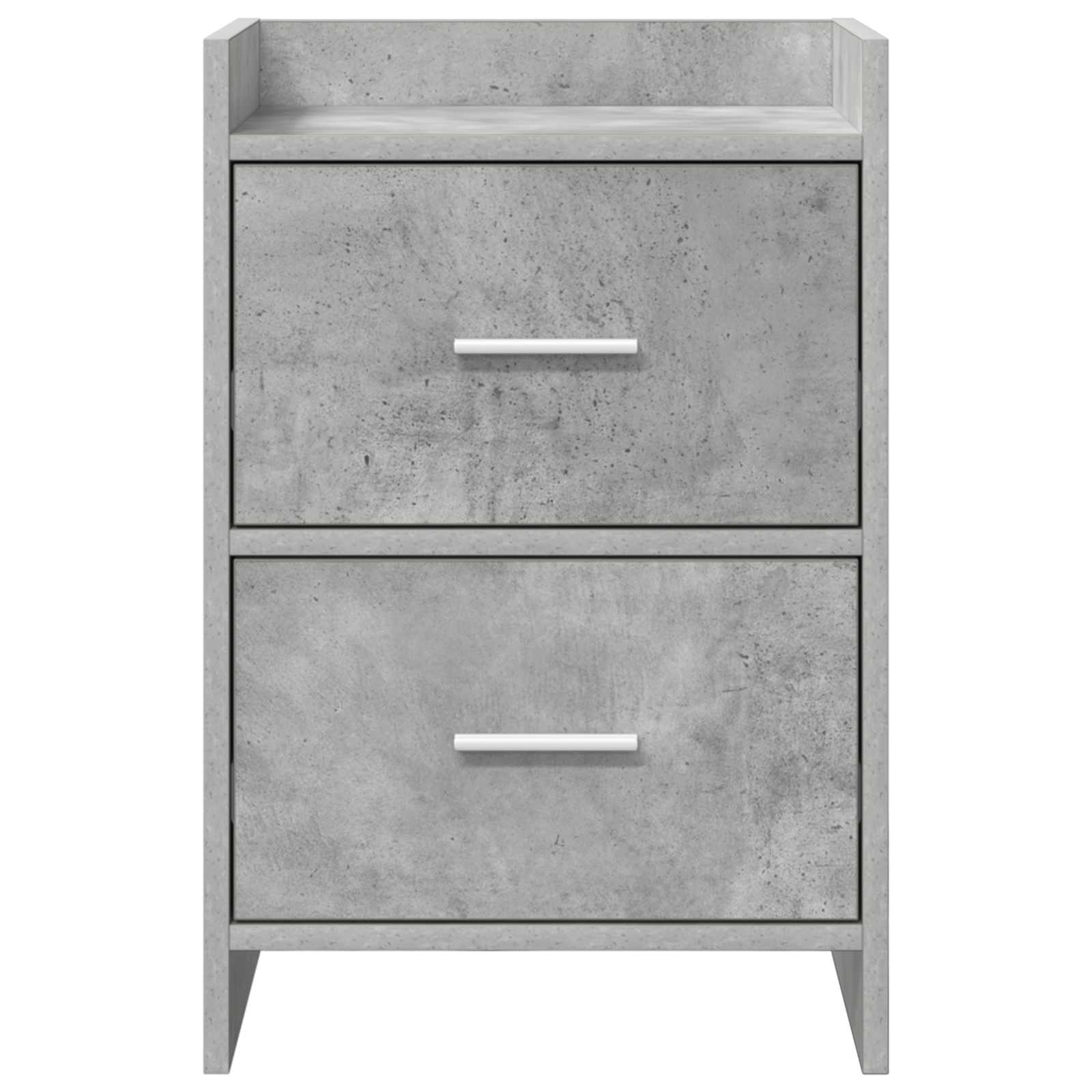 Tables de chevet 2 pcs Gris béton 40 x 30 x 60 cm
