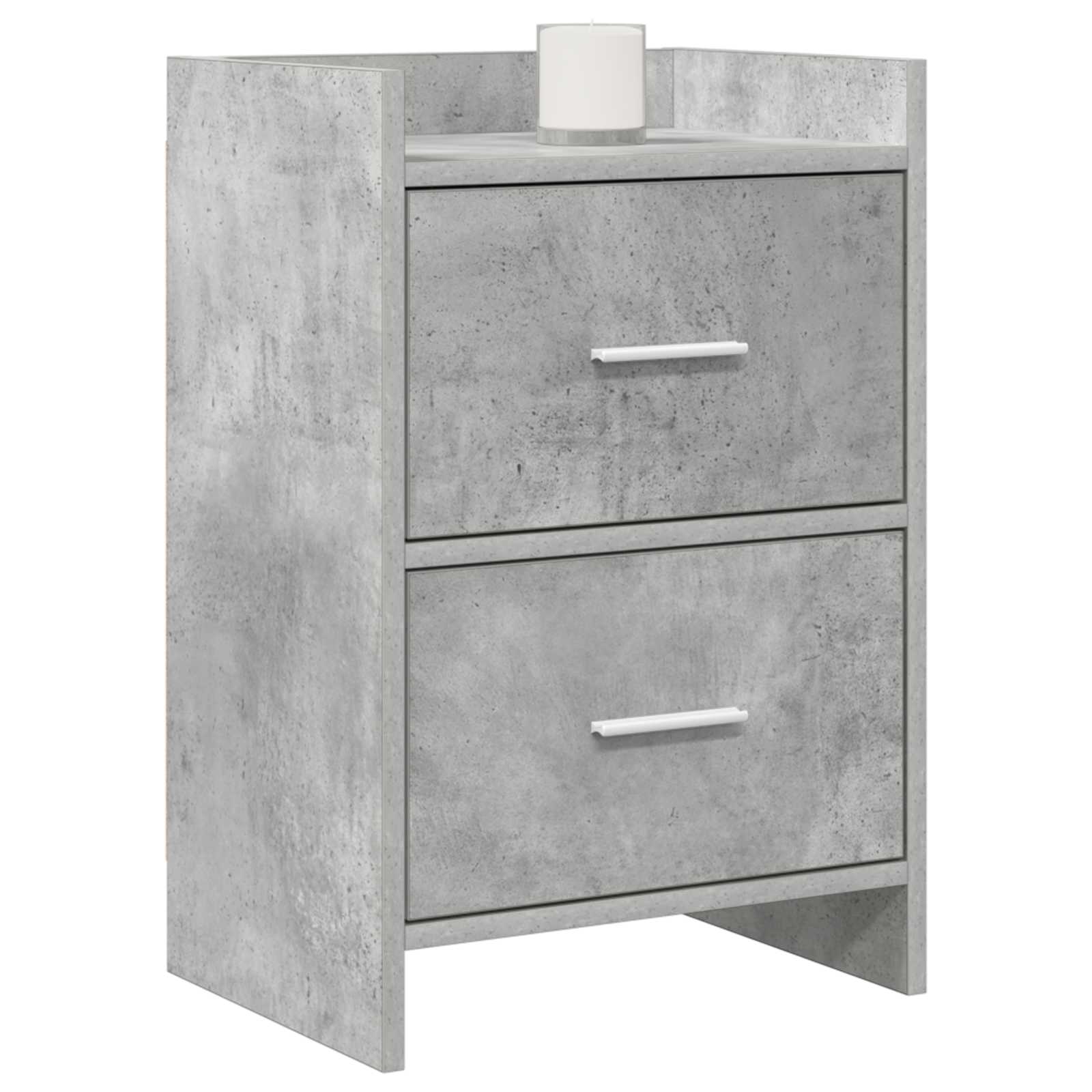 Tables de chevet 2 pcs Gris béton 40 x 30 x 60 cm