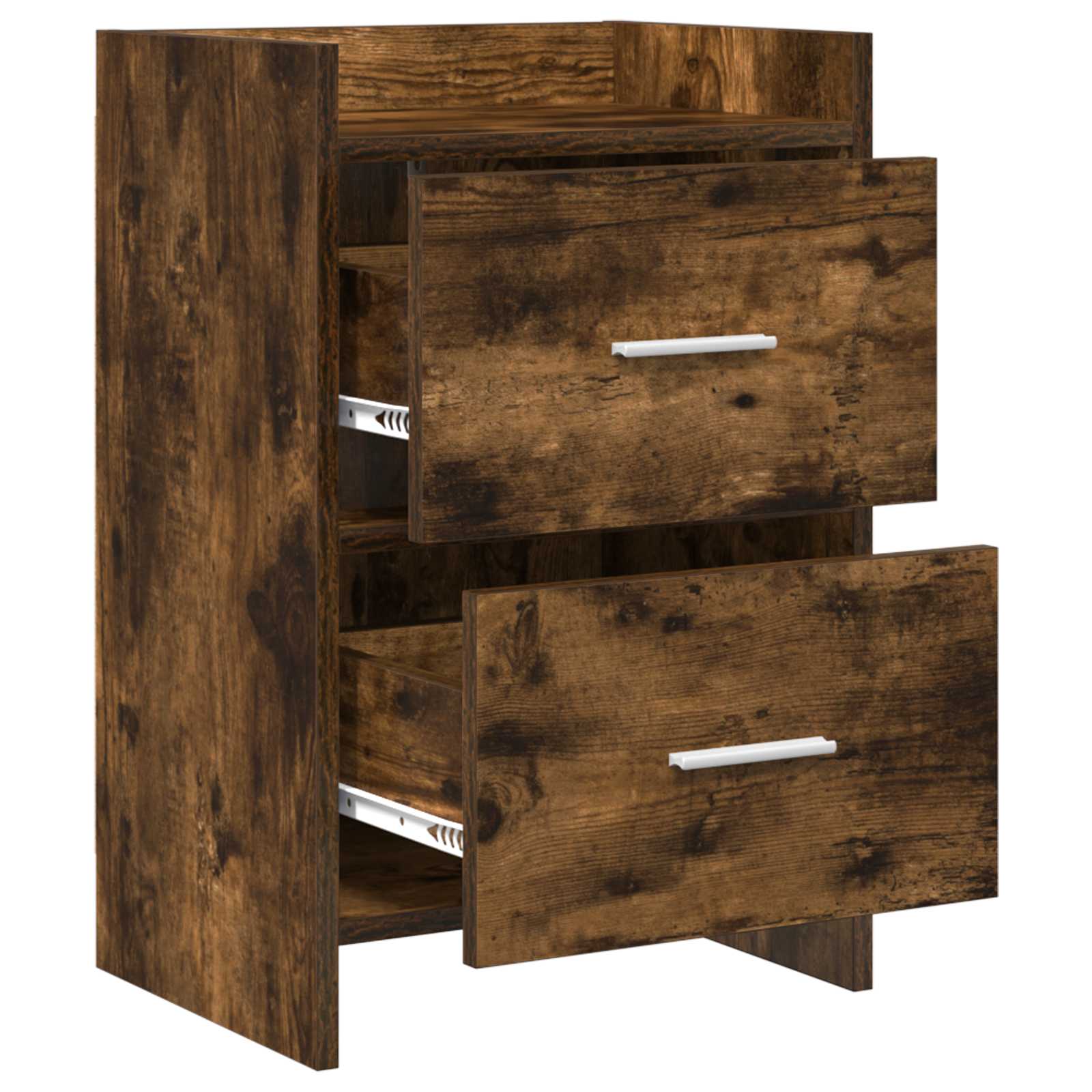 Tables de chevet 2 pcs Chêne fumé 40 x 30 x 60 cm
