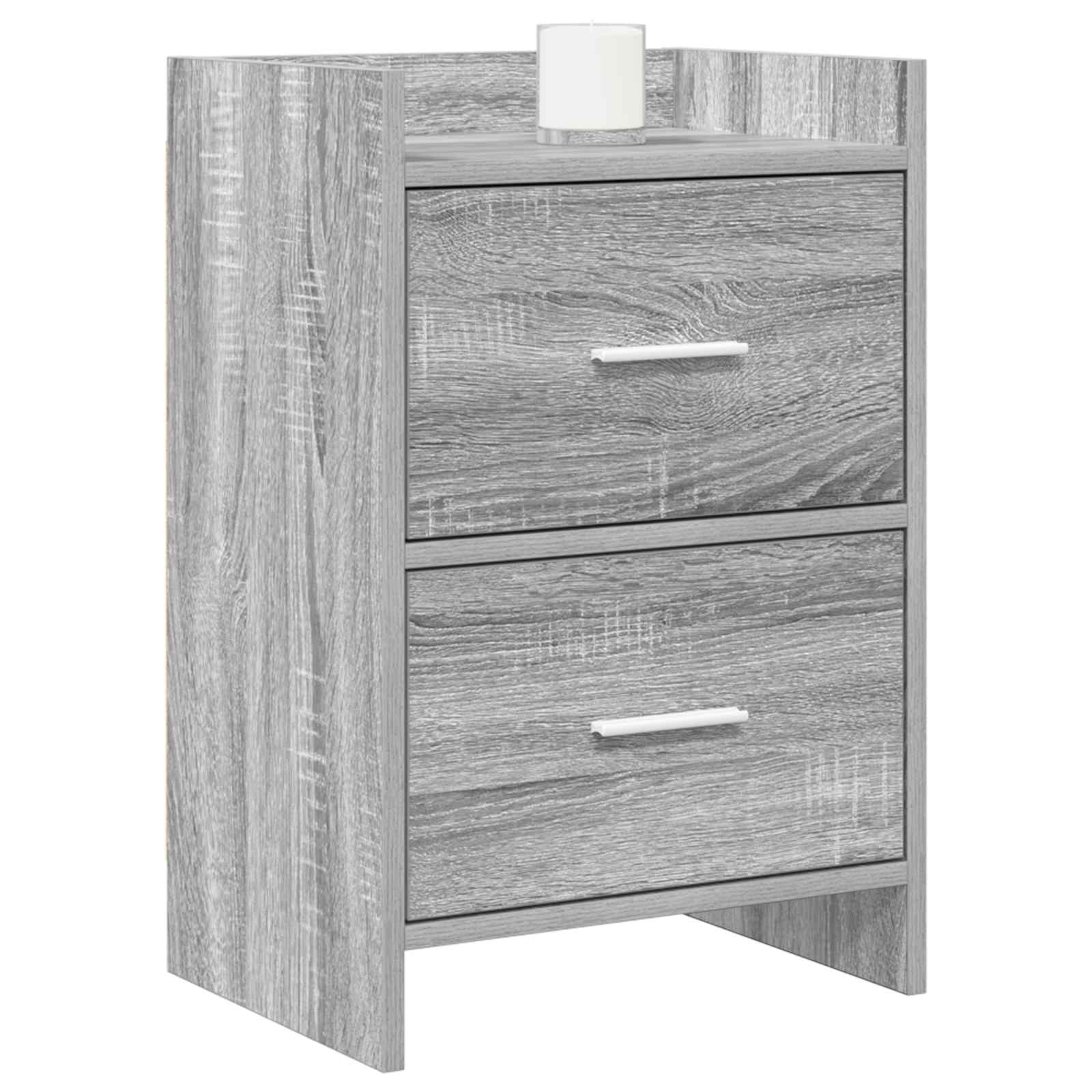 Tables de chevet 2 pcs Sonoma gris 40 x 30 x 60 cm