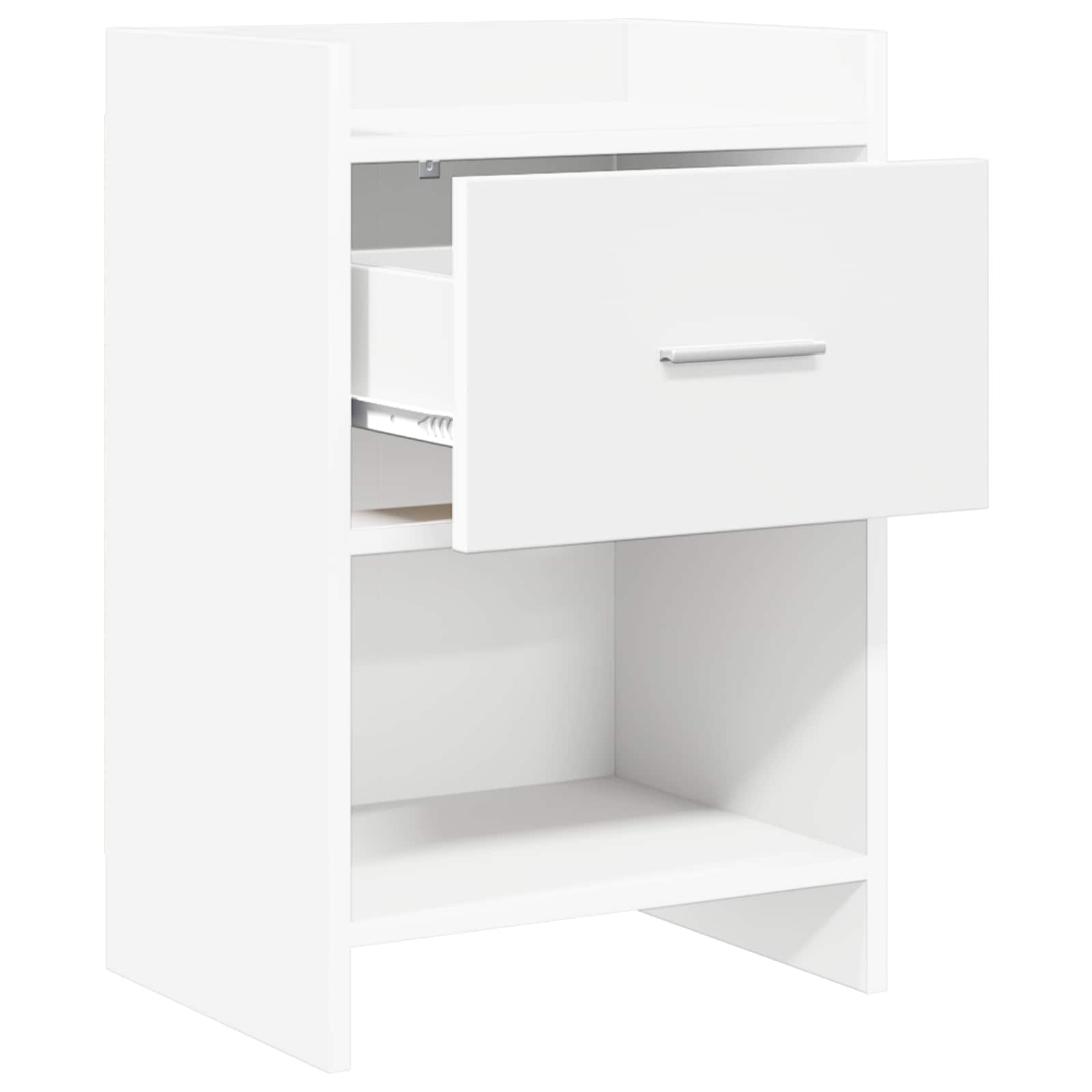 Tables de chevet 2 pcs Blanc 40 x 30 x 60 cm Bois d'ingénierie