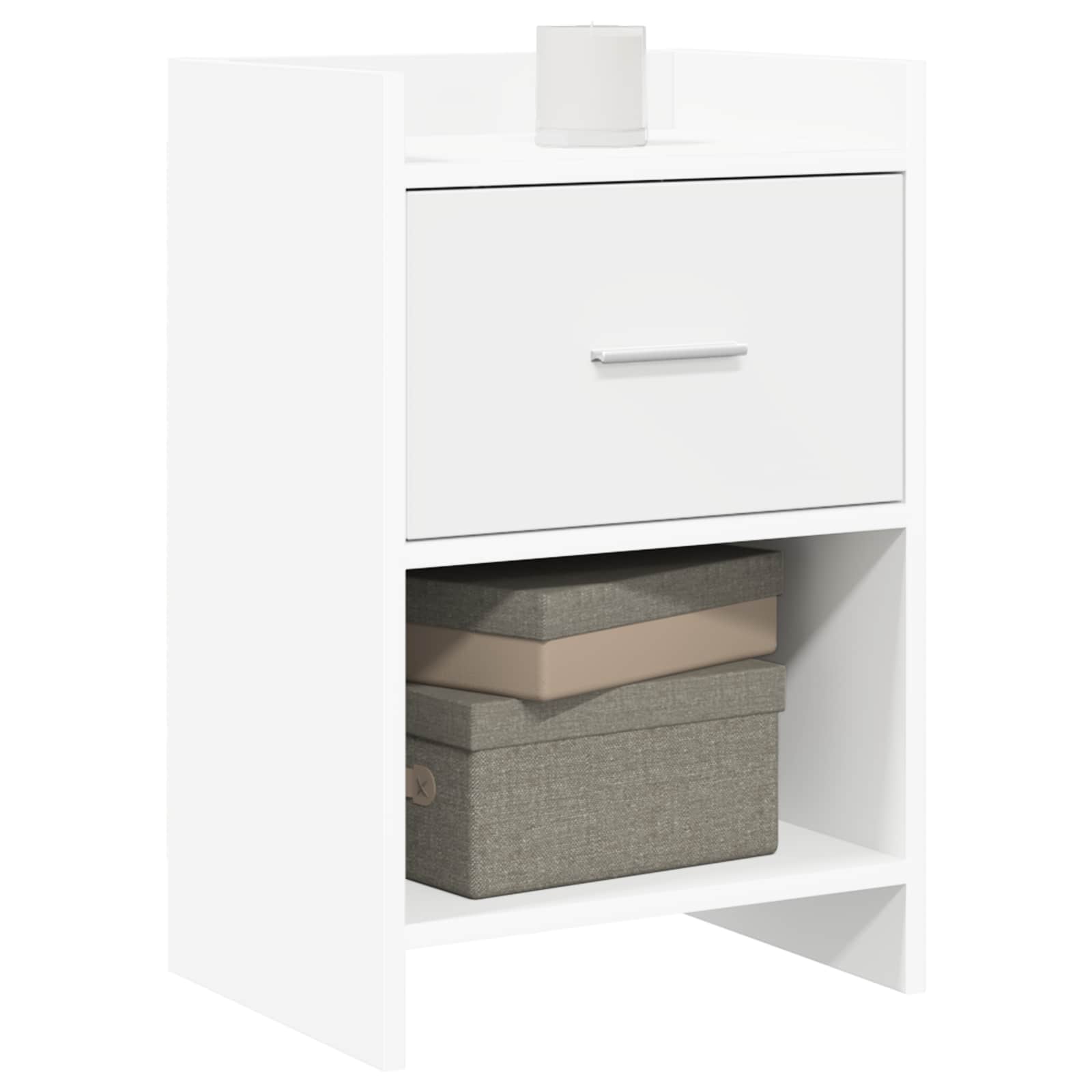 Tables de chevet 2 pcs Blanc 40 x 30 x 60 cm Bois d'ingénierie
