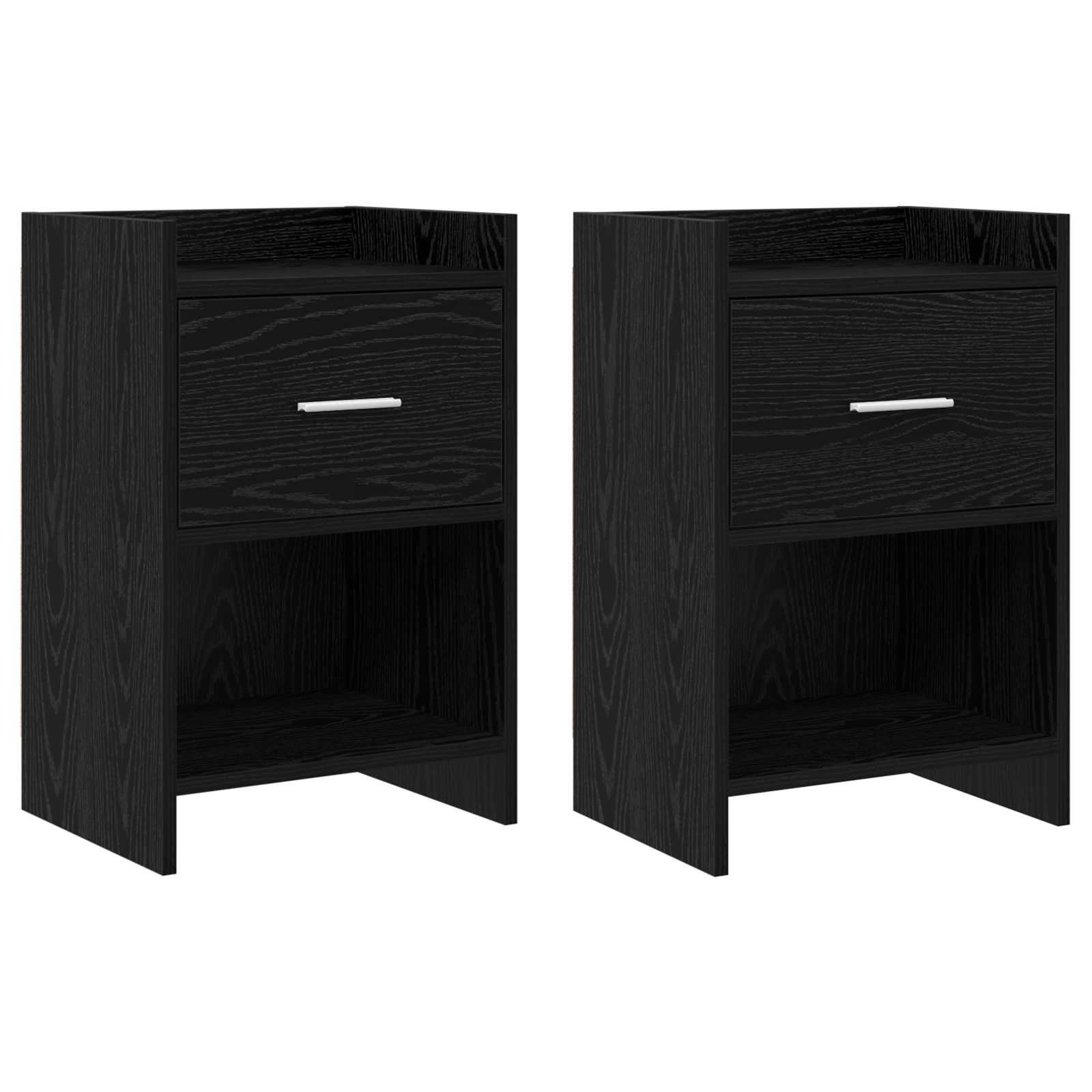 Tables de chevet 2 pcs Chêne noir 40 x 30 x 60 cm