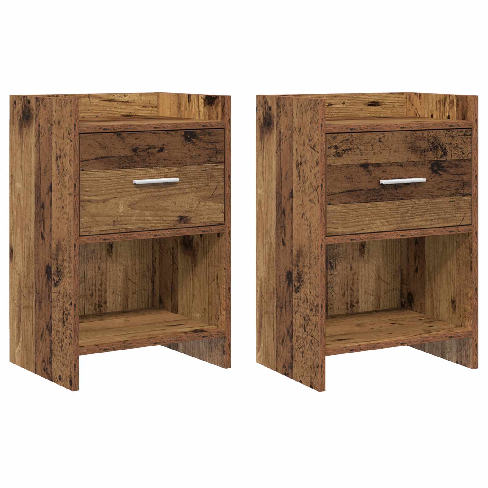 Tables de chevet 2 pcs Bois ancien 40 x 30 x 60 cm