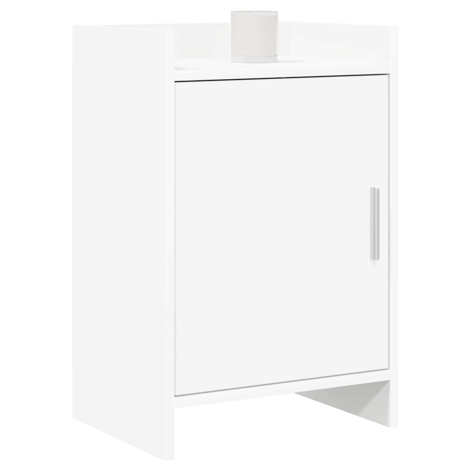 Tables de chevet 2 pcs Blanc 40 x 30 x 60 cm Bois d'ingénierie