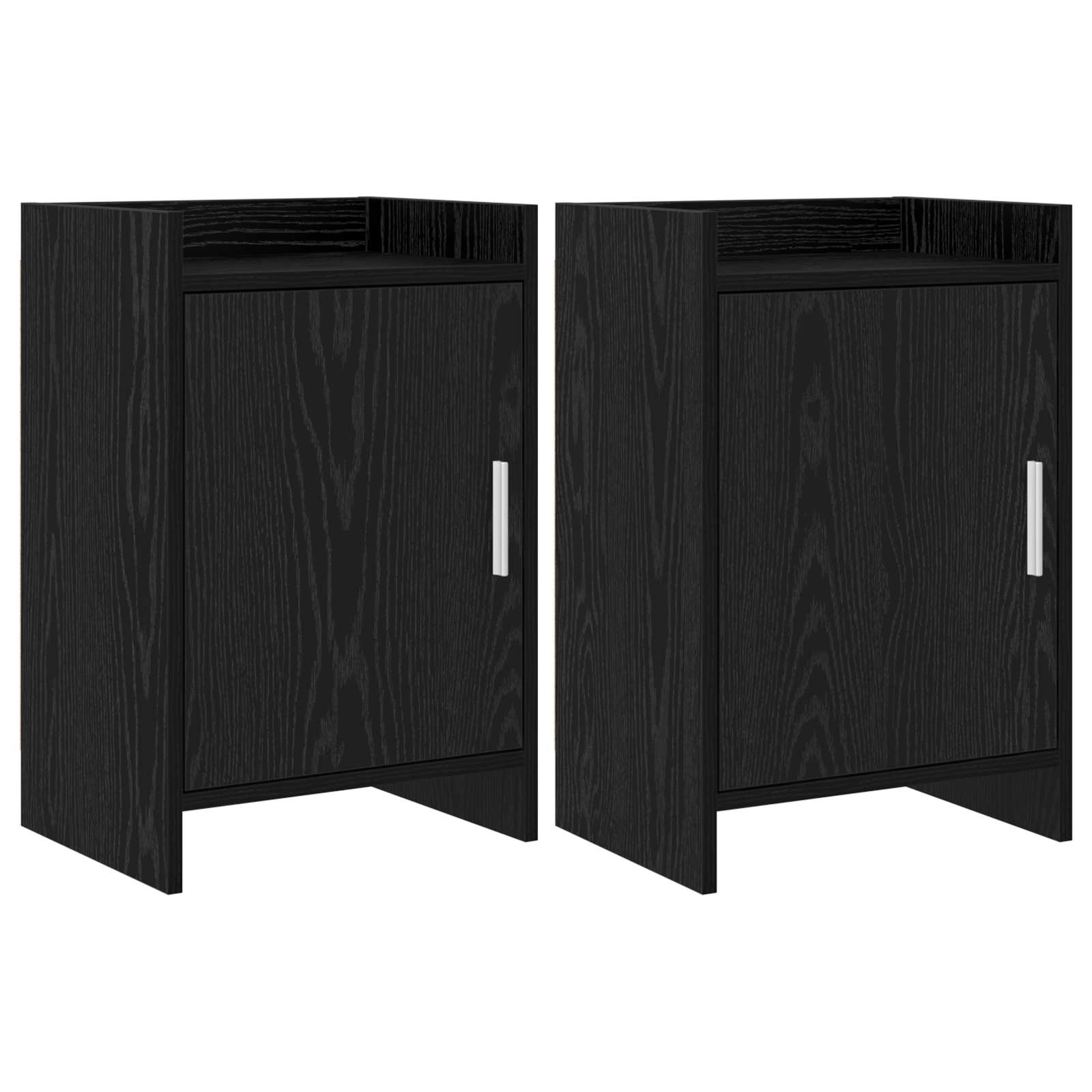 Tables de chevet 2 pcs Chêne noir 40 x 30 x 60 cm